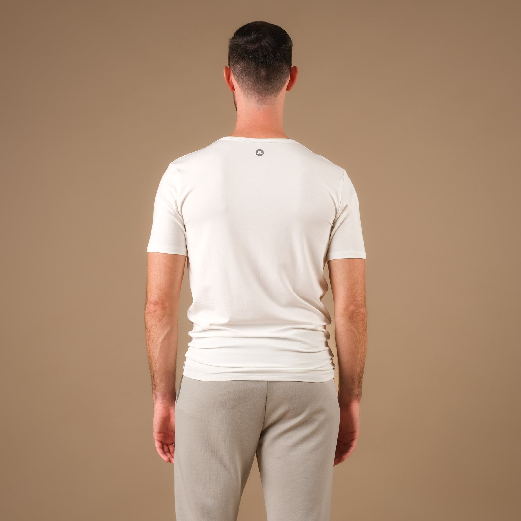 Shirt de yoga pour hommes Classy à manches courtes blanc