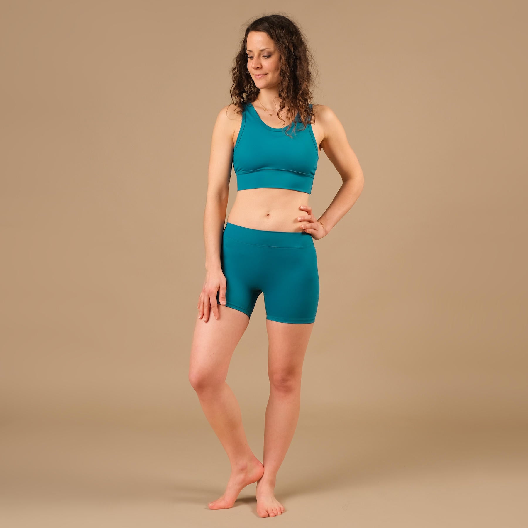 Short de yoga Eco Mare Econyl acqua