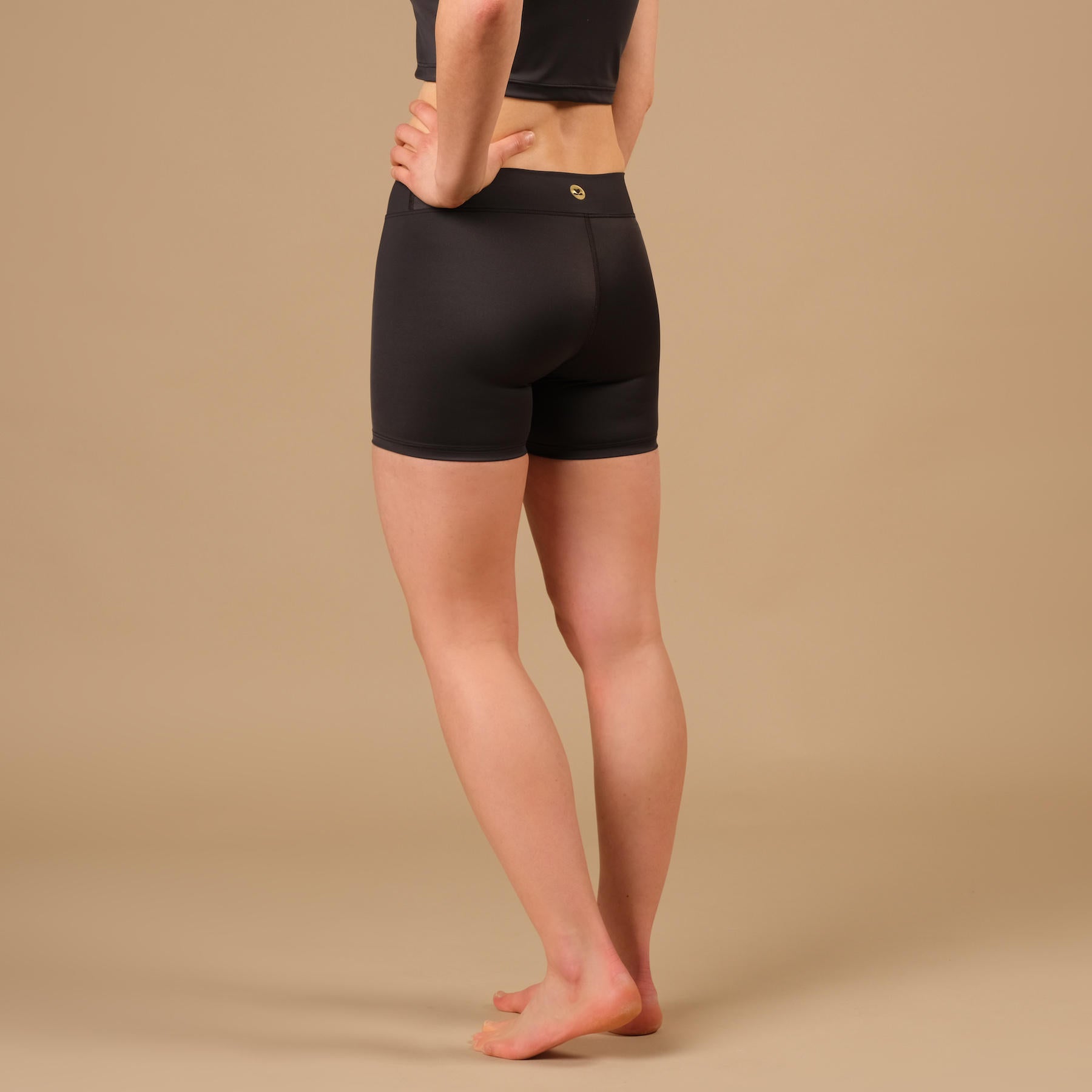 Short de yoga Eco Mare Econyl espresso