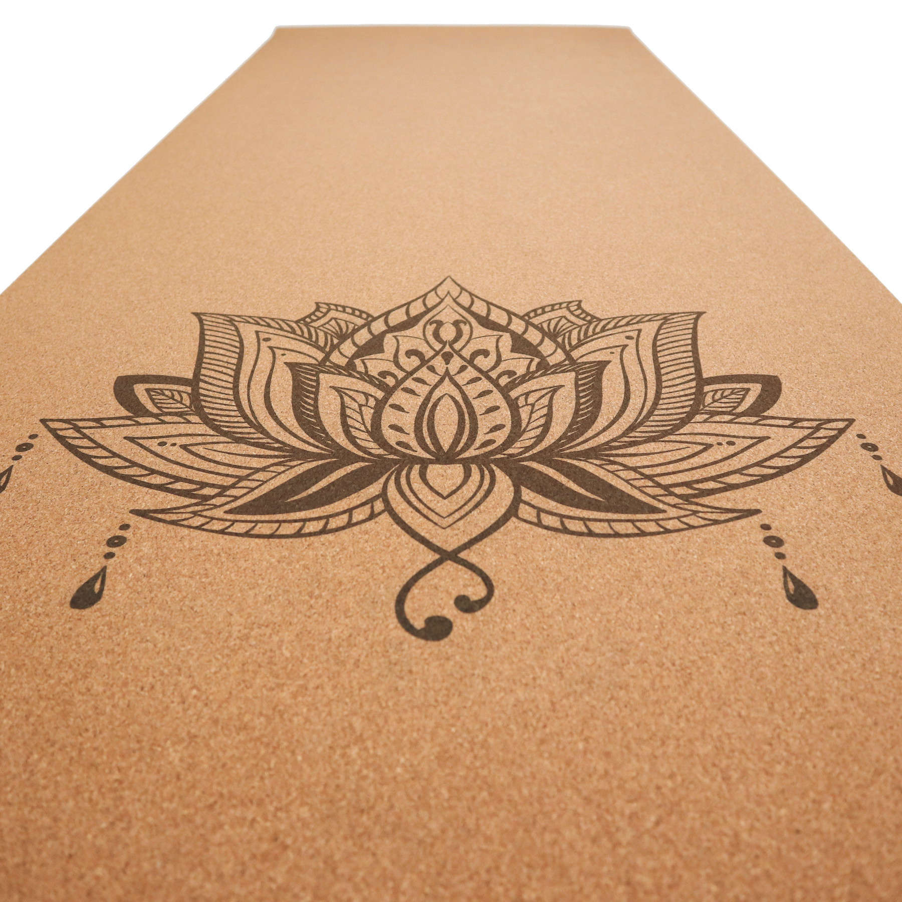 Tapis de yoga en liège Lotus
