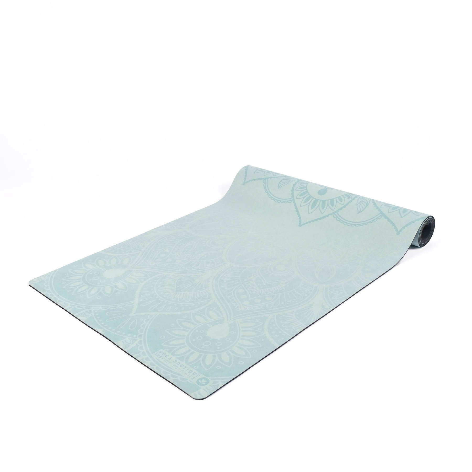 Tapis de yoga velours Mandala menthe
