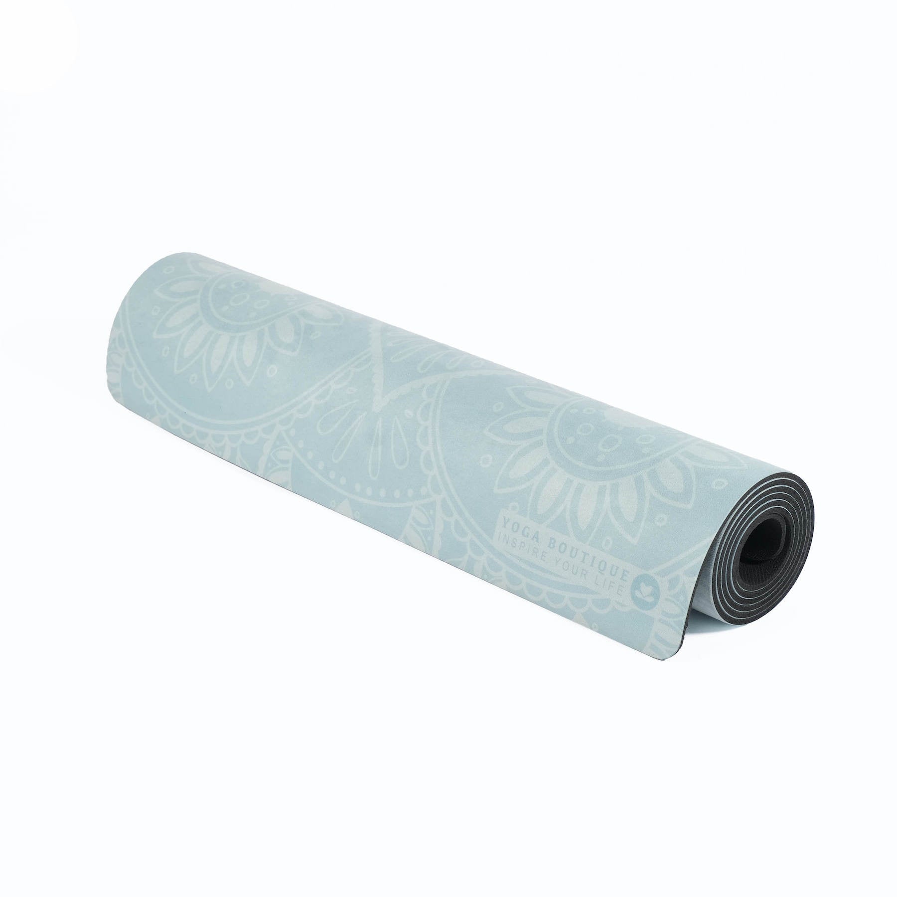 Tapis de yoga velours Mandala menthe