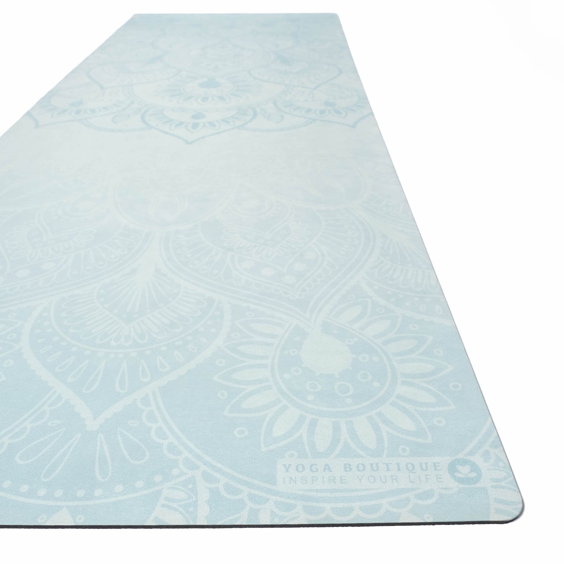 Tapis de yoga velours Mandala menthe