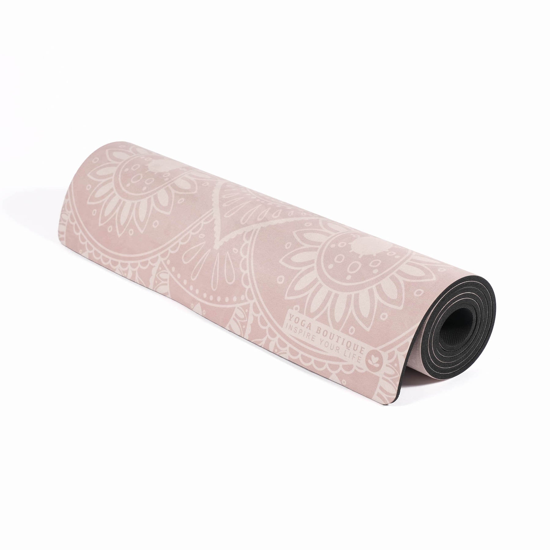 Tapis de yoga velours Mandala sable