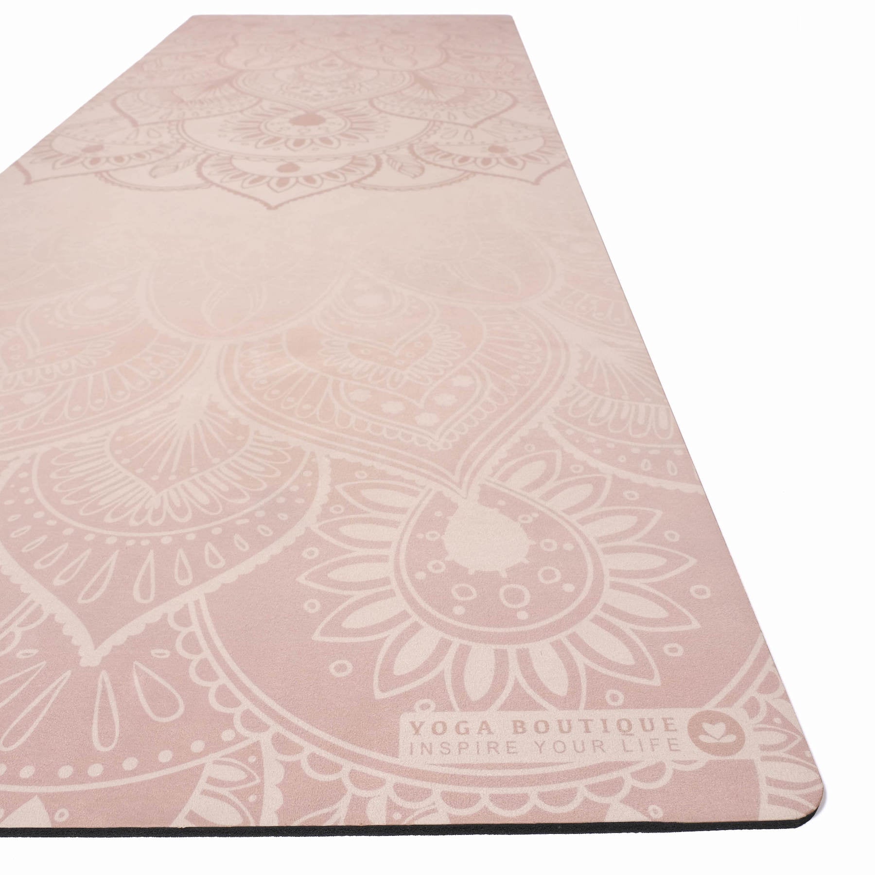 Tapis de yoga velours Mandala sable