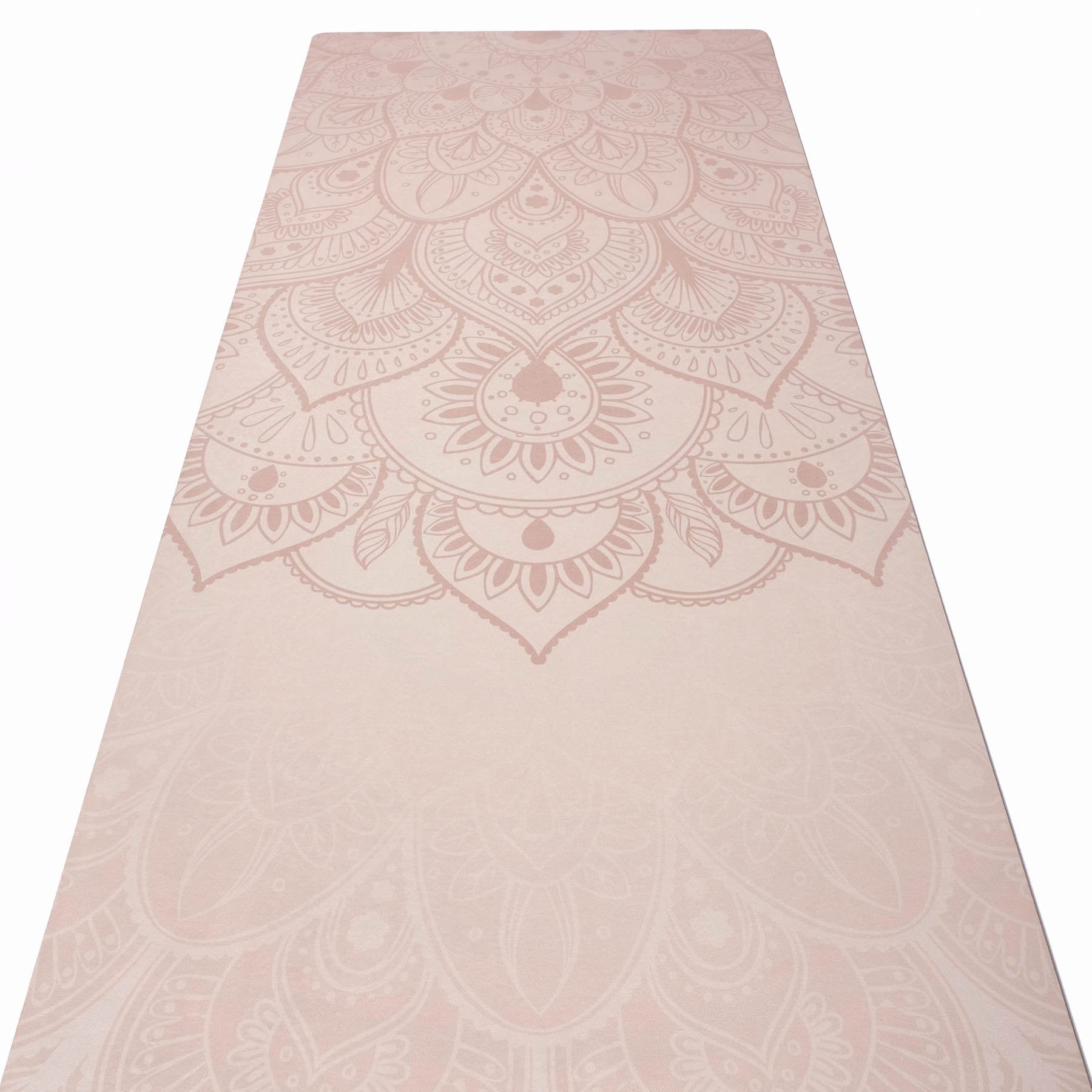 Tapis de yoga velours Mandala sable