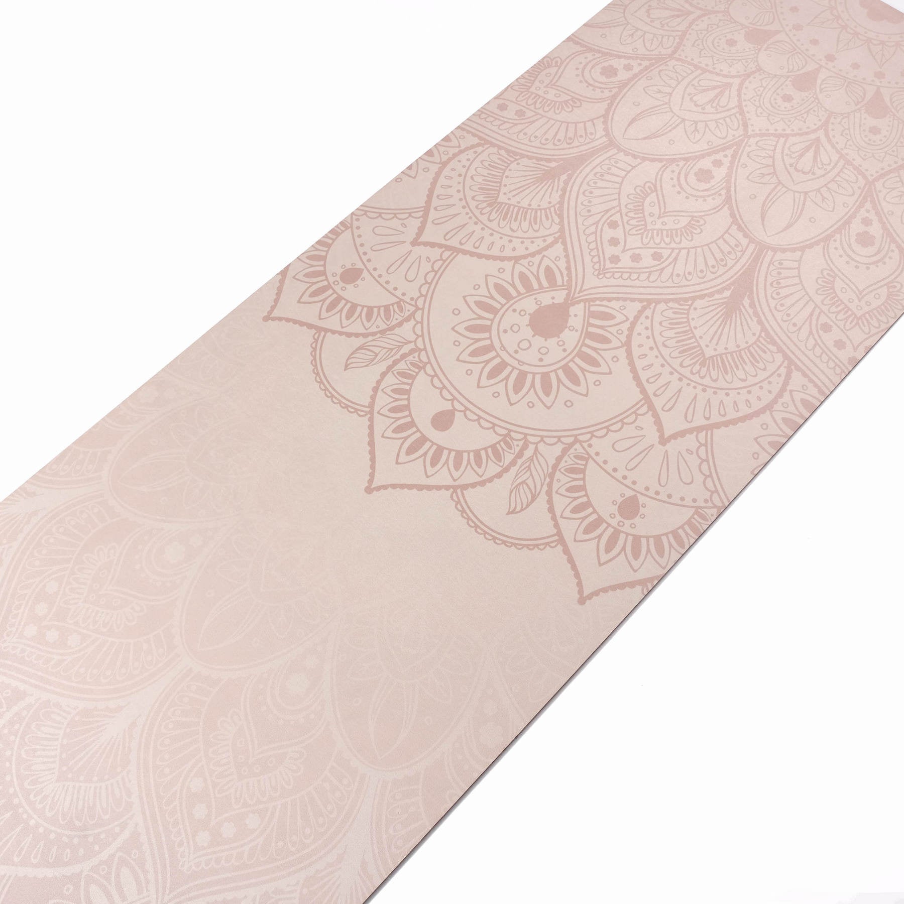 Tapis de yoga velours Mandala sable