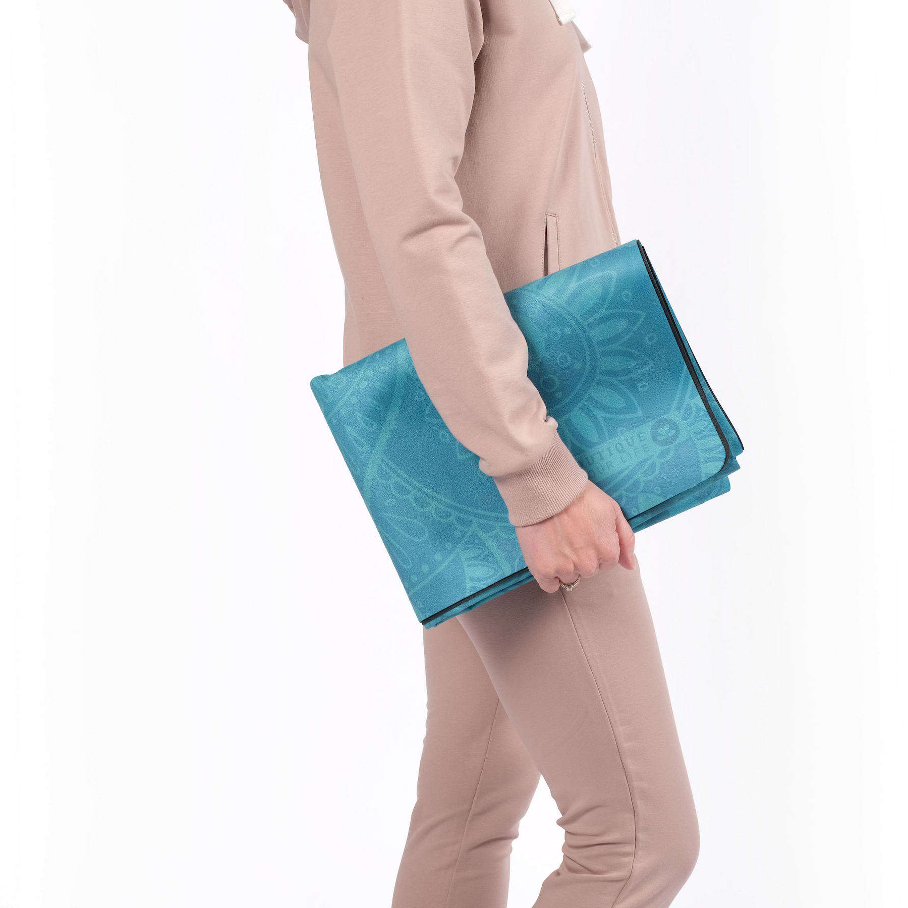 Tapis de voyage - Tapis de yoga Mandala turquoise