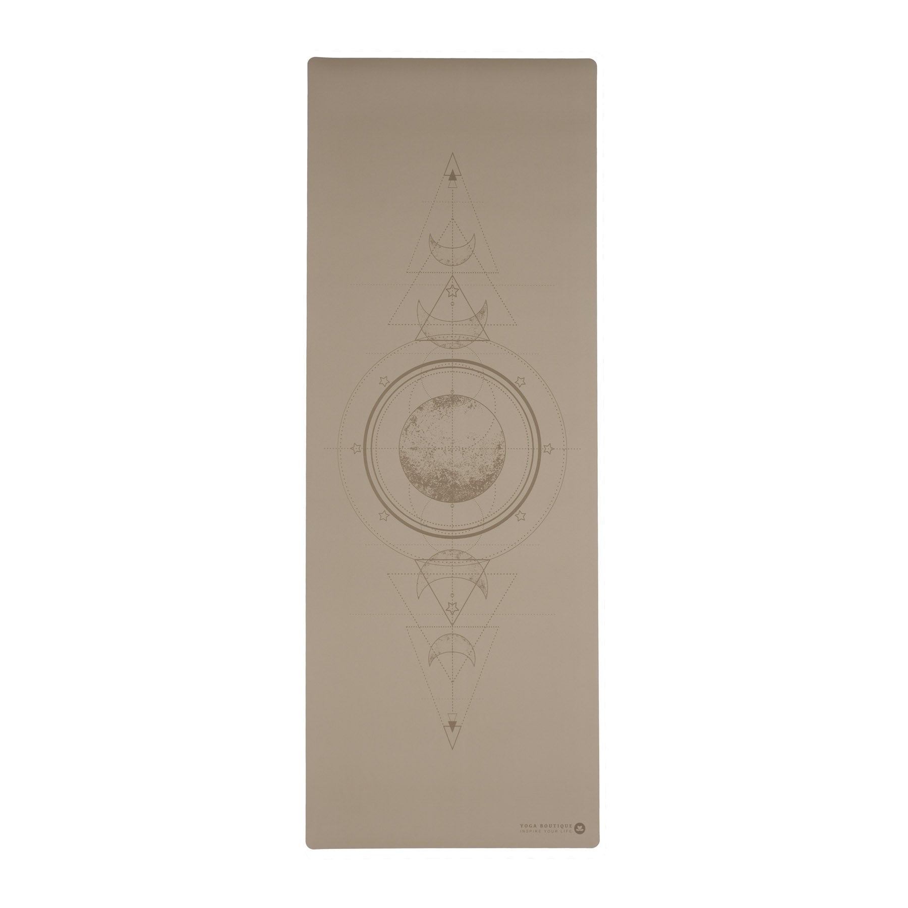 Tapis de yoga SuperGrip 2.0 Moon avec lignes d'aide pour un alignement correct sable