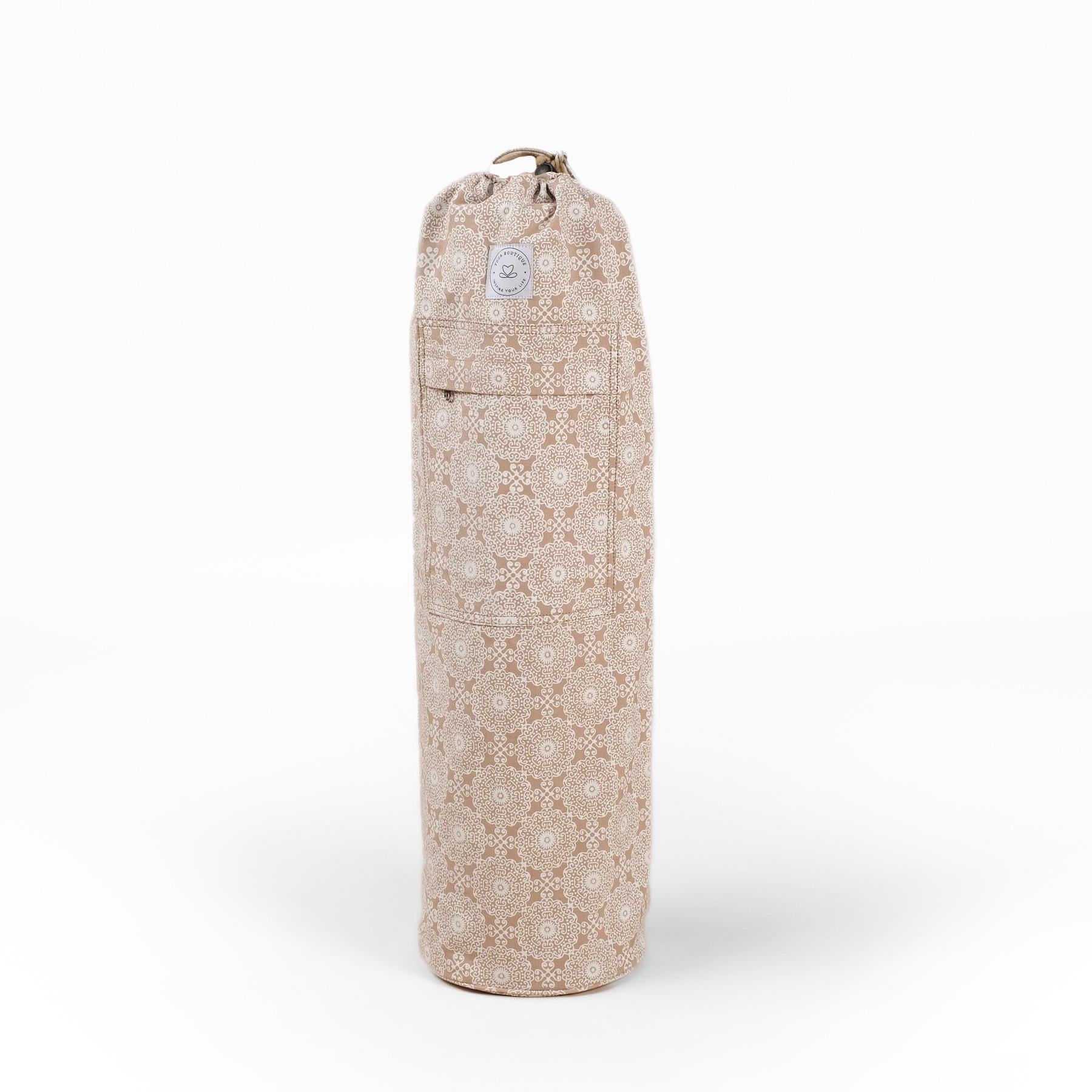 Sac pour matelas de yoga Rajasthan en coton bio sable