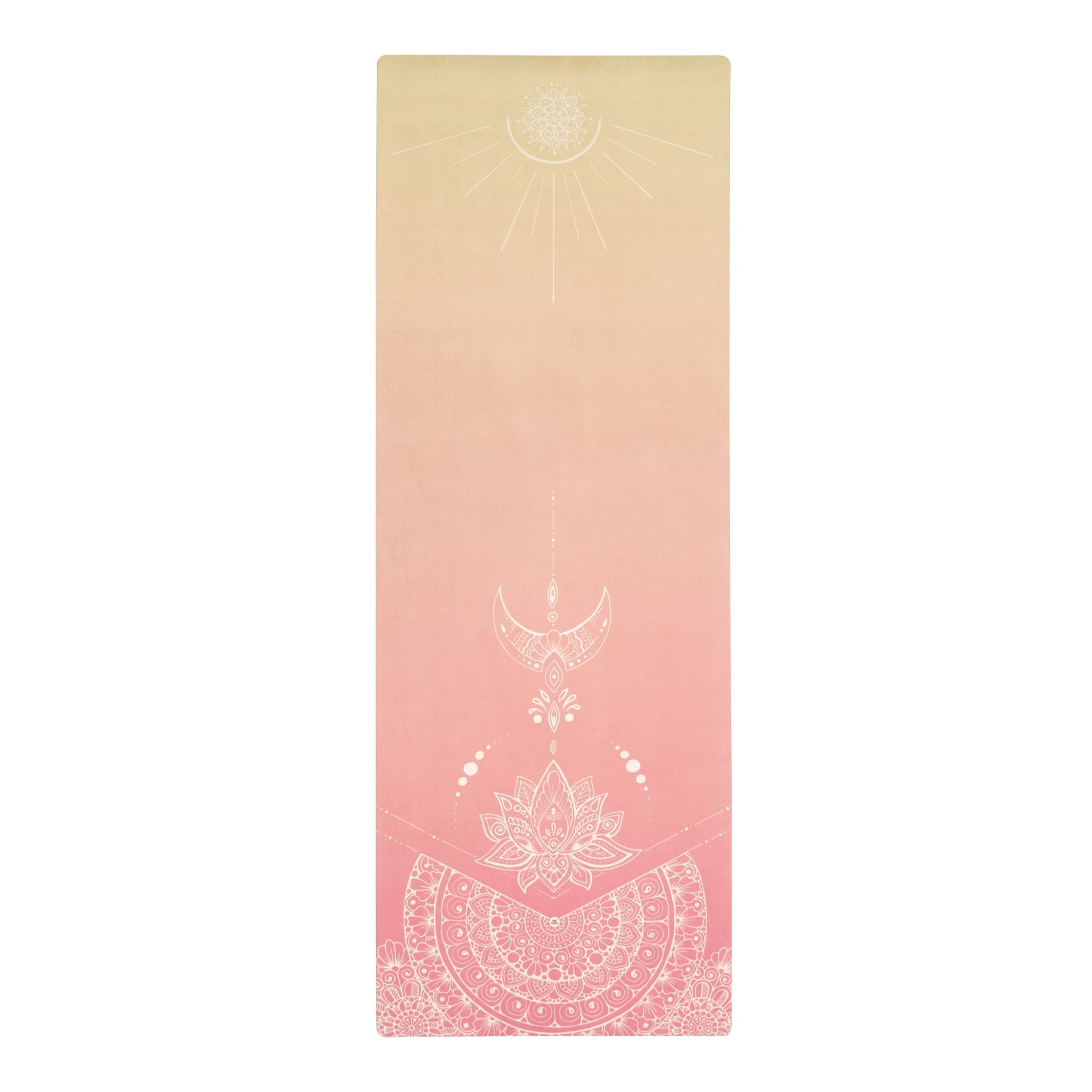 Tapis de yoga en velours Mimo abricot