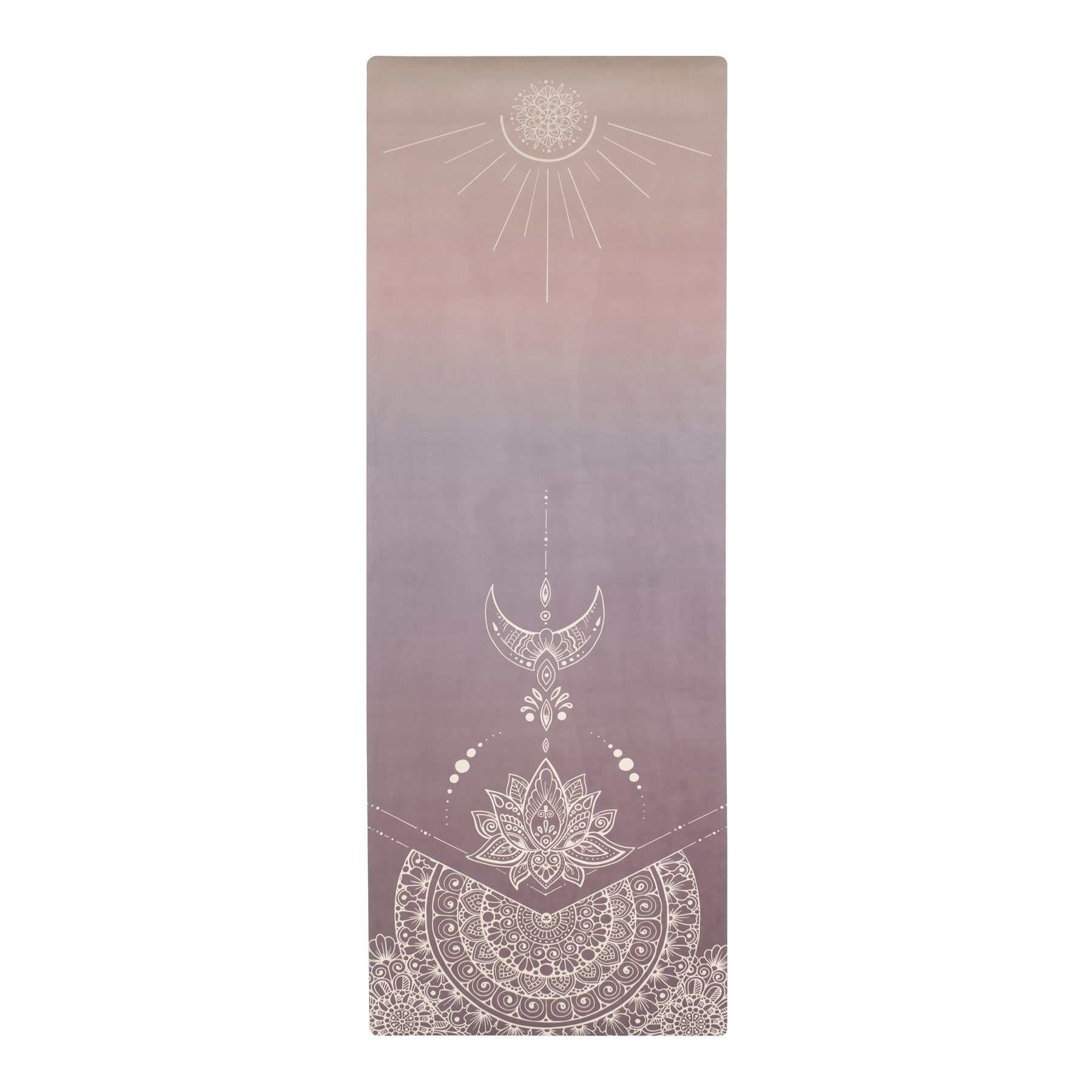 Tapis de yoga velours Mimo prune