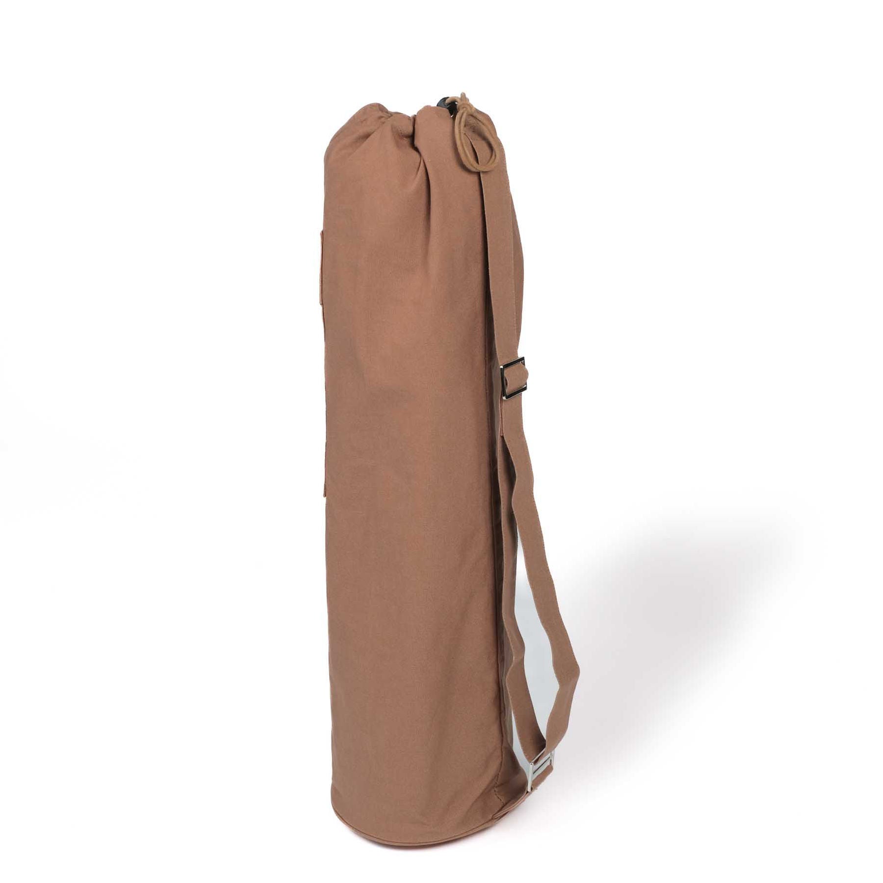 Sac pour matelas de yoga Lotus en coton bio brown earth