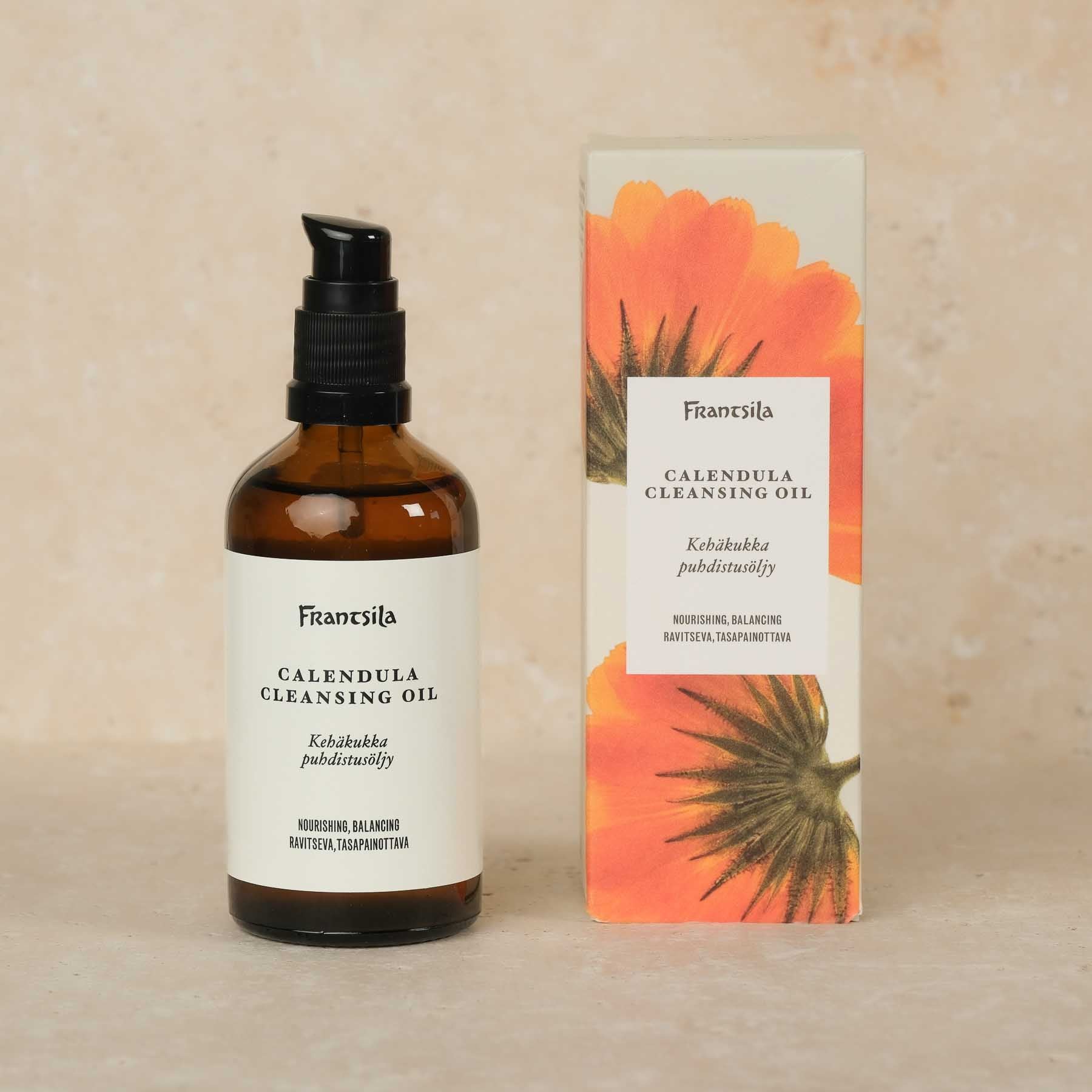Huile nettoyante au calendula meilleurs cosmétiques naturels de Frantsila