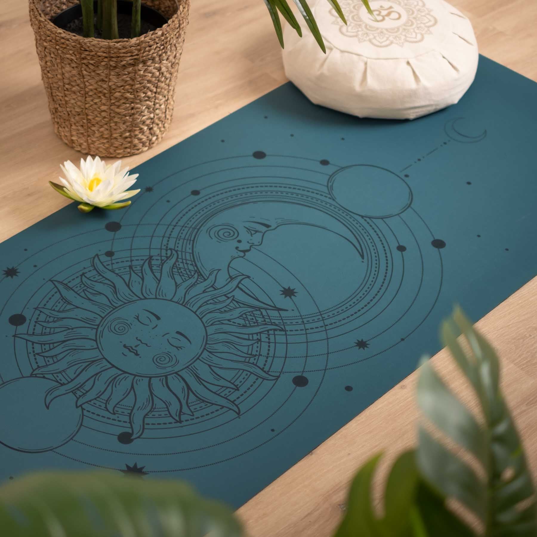 Tapis de yoga SuperGrip 2.0 Cosmos antidérapant petrol