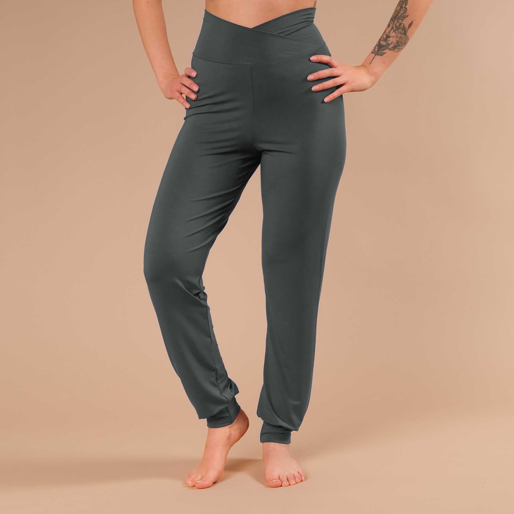 Pantalon de yoga Viki pantalon de yoga ample émeraude