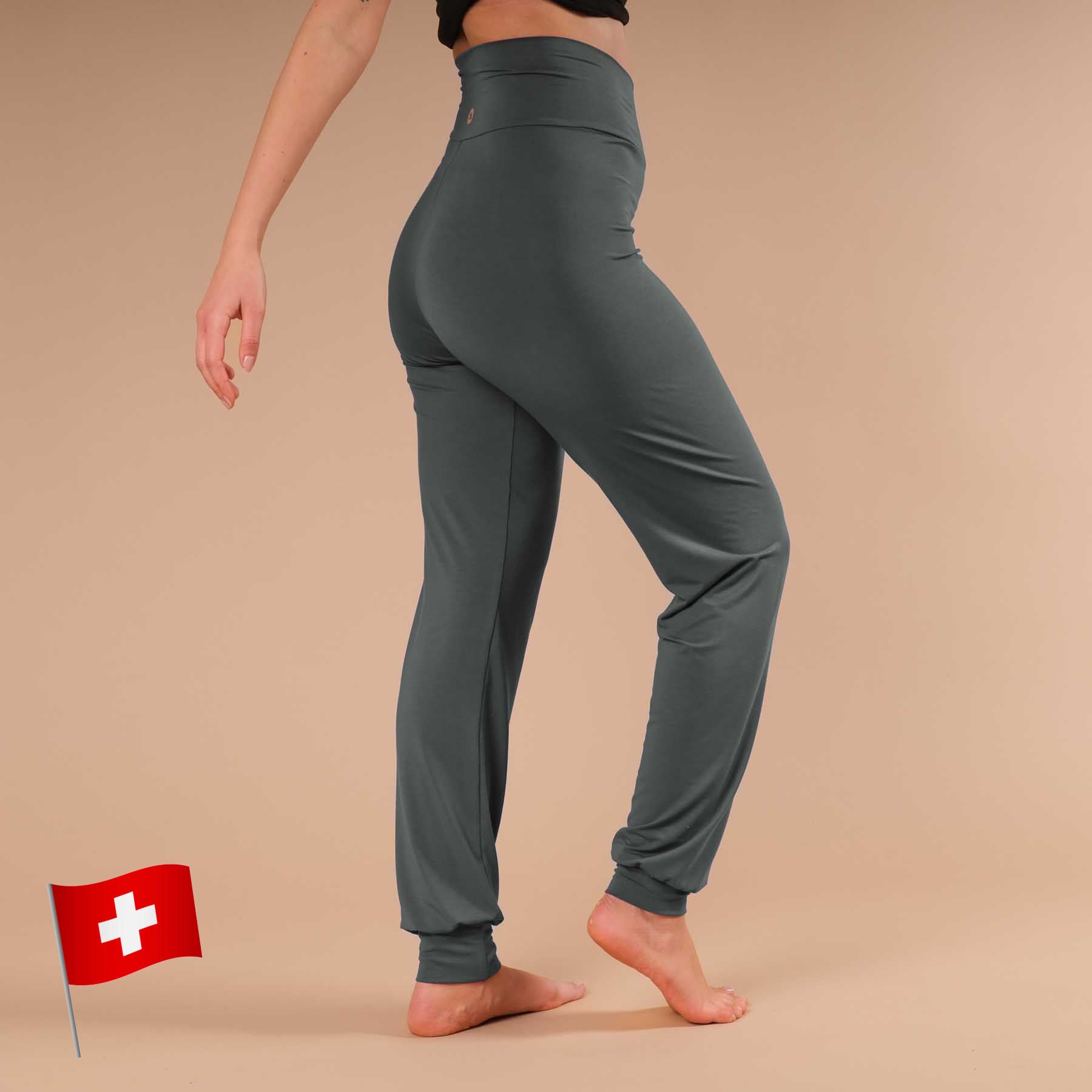 Pantalon de yoga Viki pantalon de yoga ample émeraude