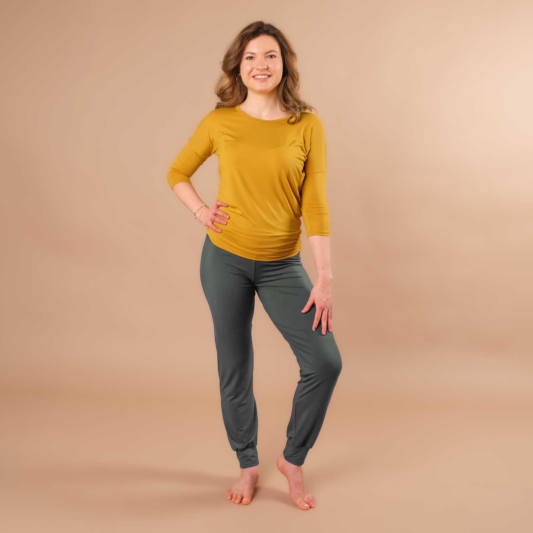 Pantalon de yoga Viki pantalon de yoga ample émeraude