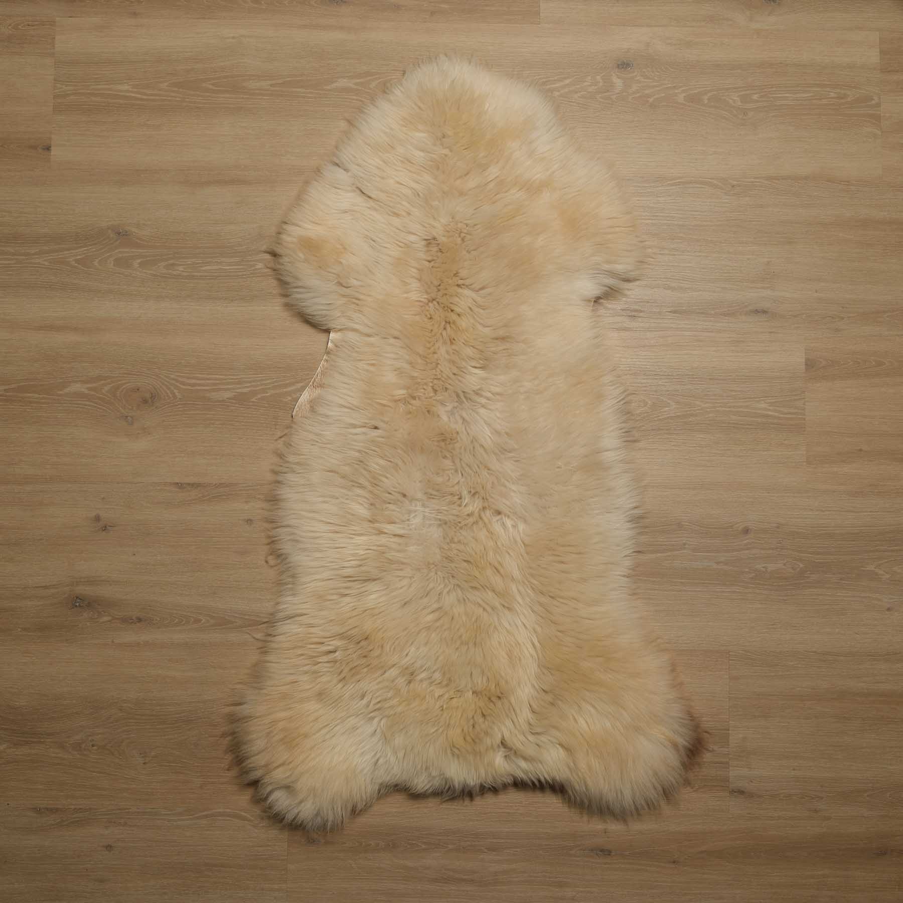 Peau d'agneau mérinos unique no 13 beige marron
