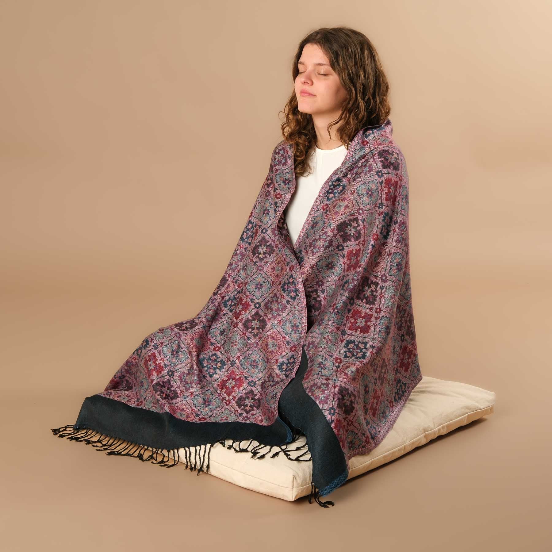 Écharpe de méditation en viscose Lena