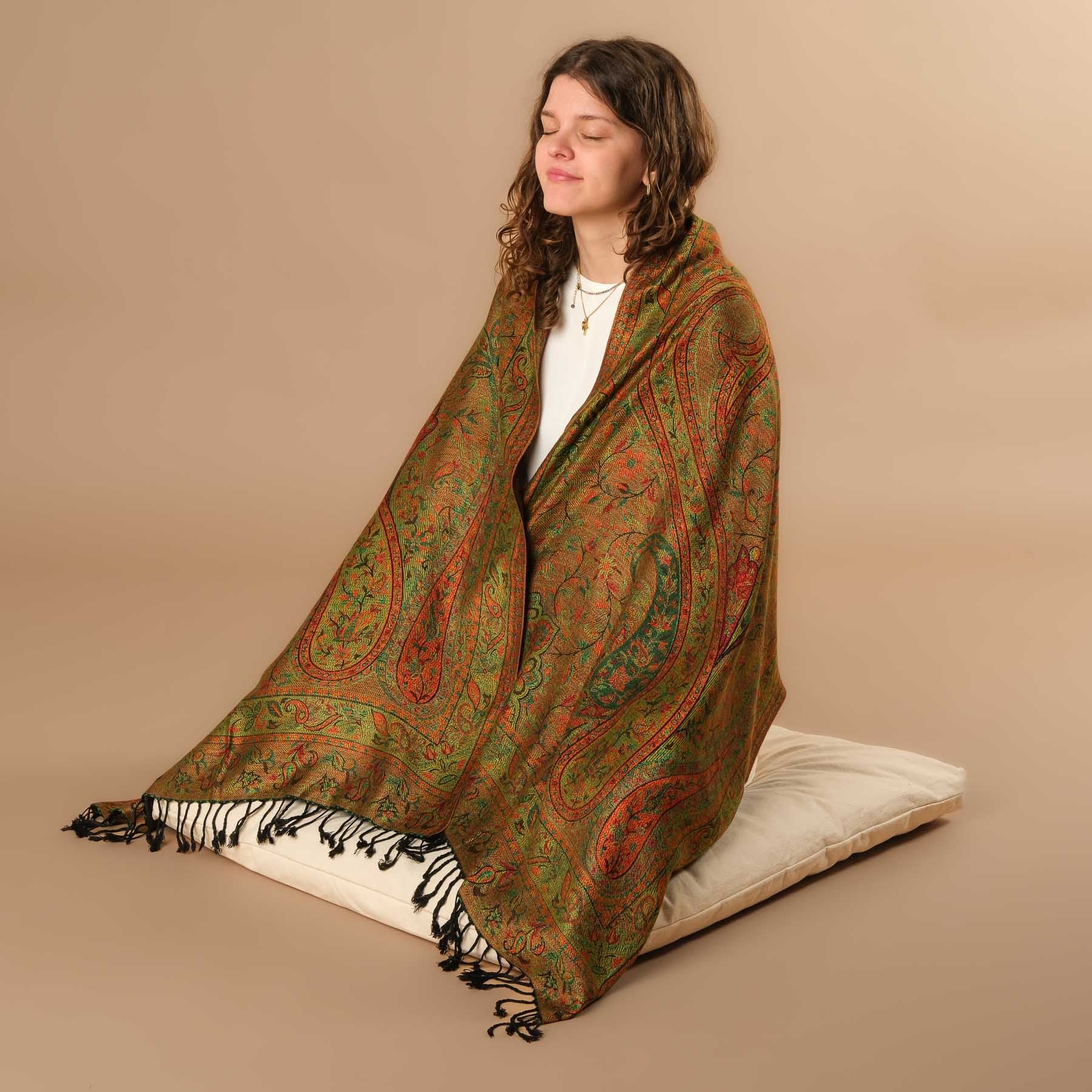 Écharpe de méditation en viscose Maroc