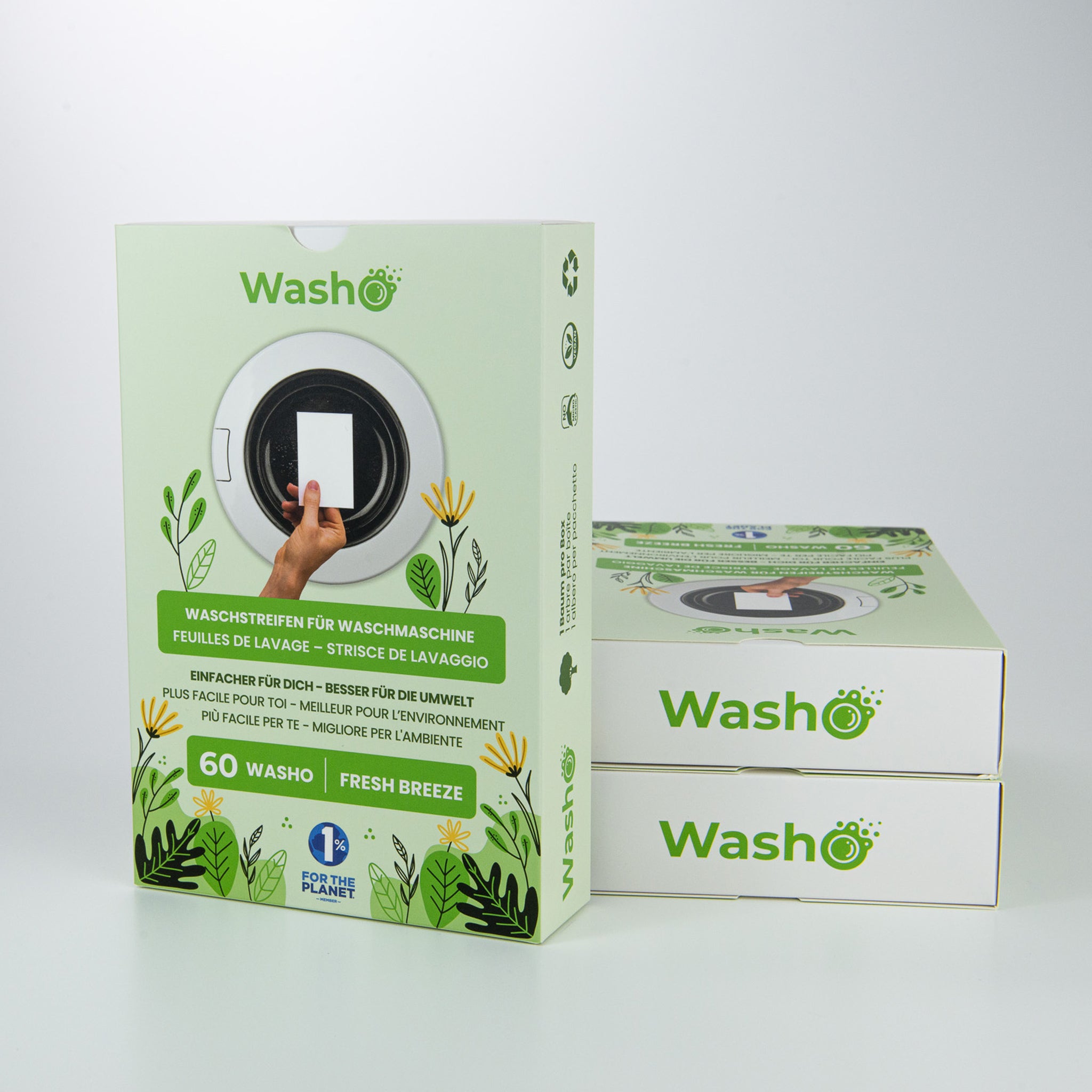 Washo bandes de lavage écologiques Fresh Breeze, lot de 3