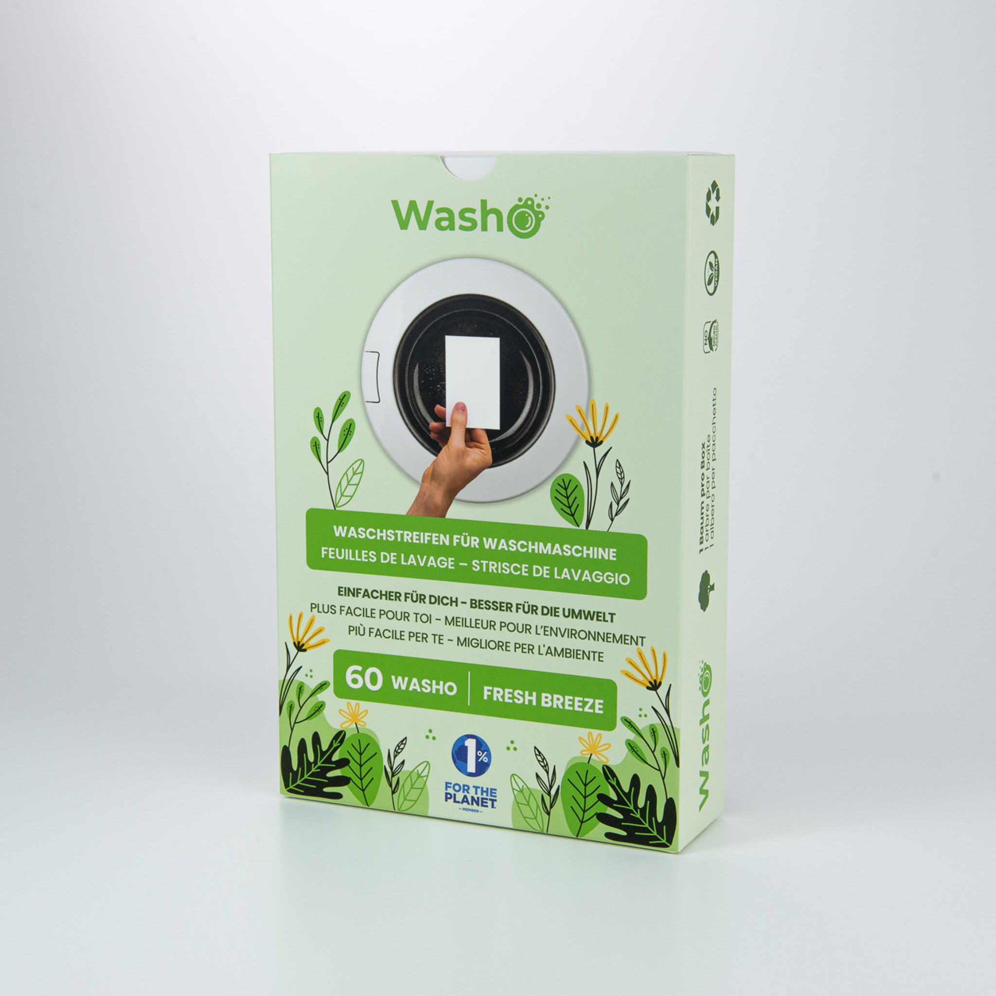 Washo bandes de lavage écologiques Fresh Breeze, lot de 3
