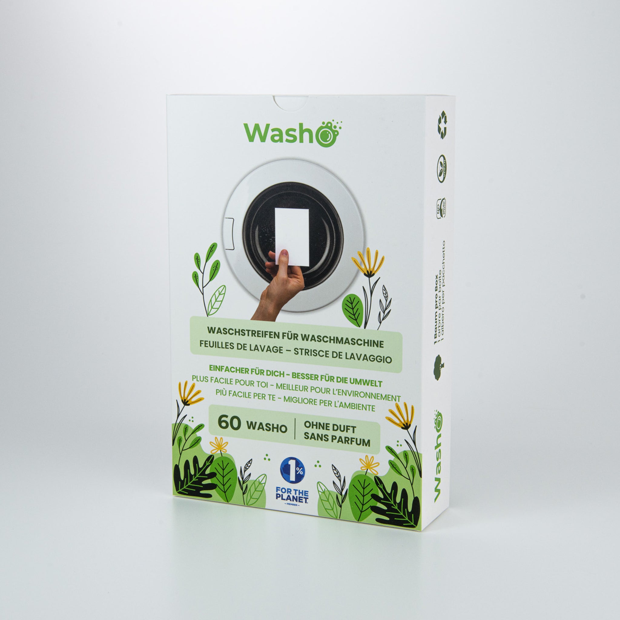 Washo bandes de lavage écologiques sans parfum à l'unité