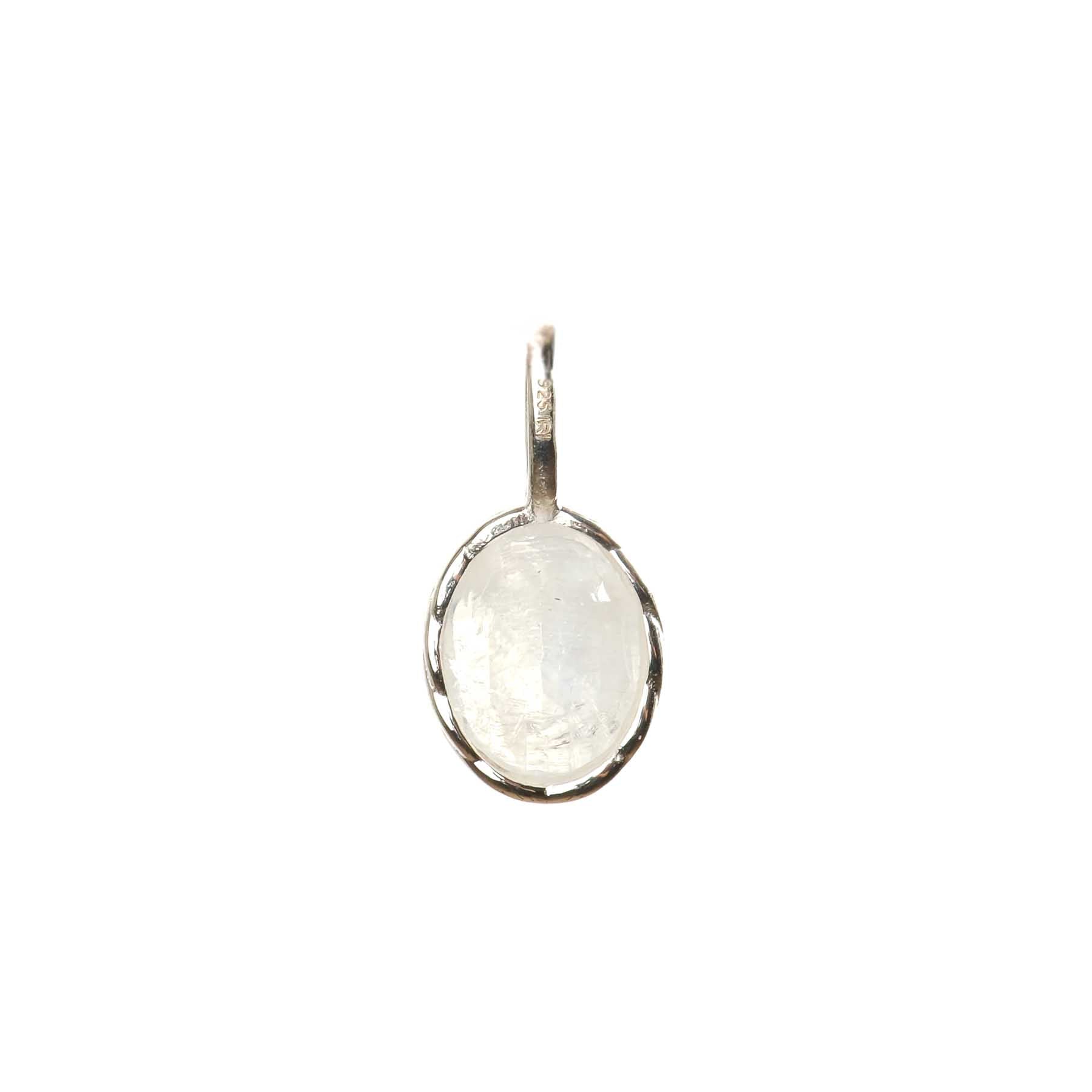 Collier pendentif pierre de lune argent
