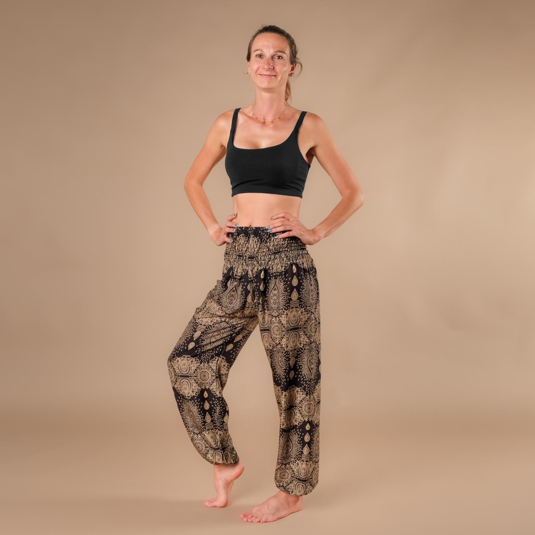 Yoga Bra Stripes Comfy noir