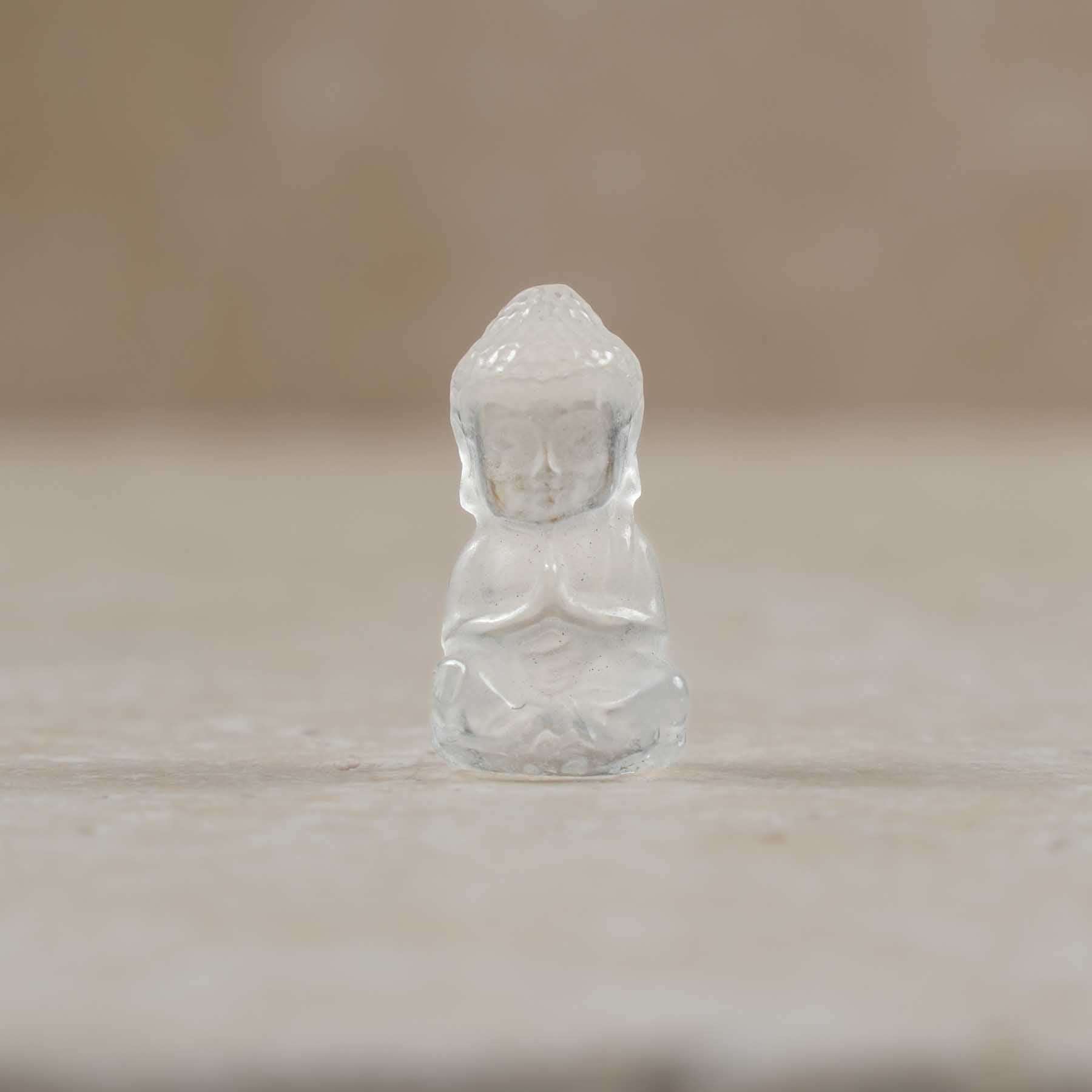 Pierre précieuse Bouddha porte-bonheur Cristal de roche