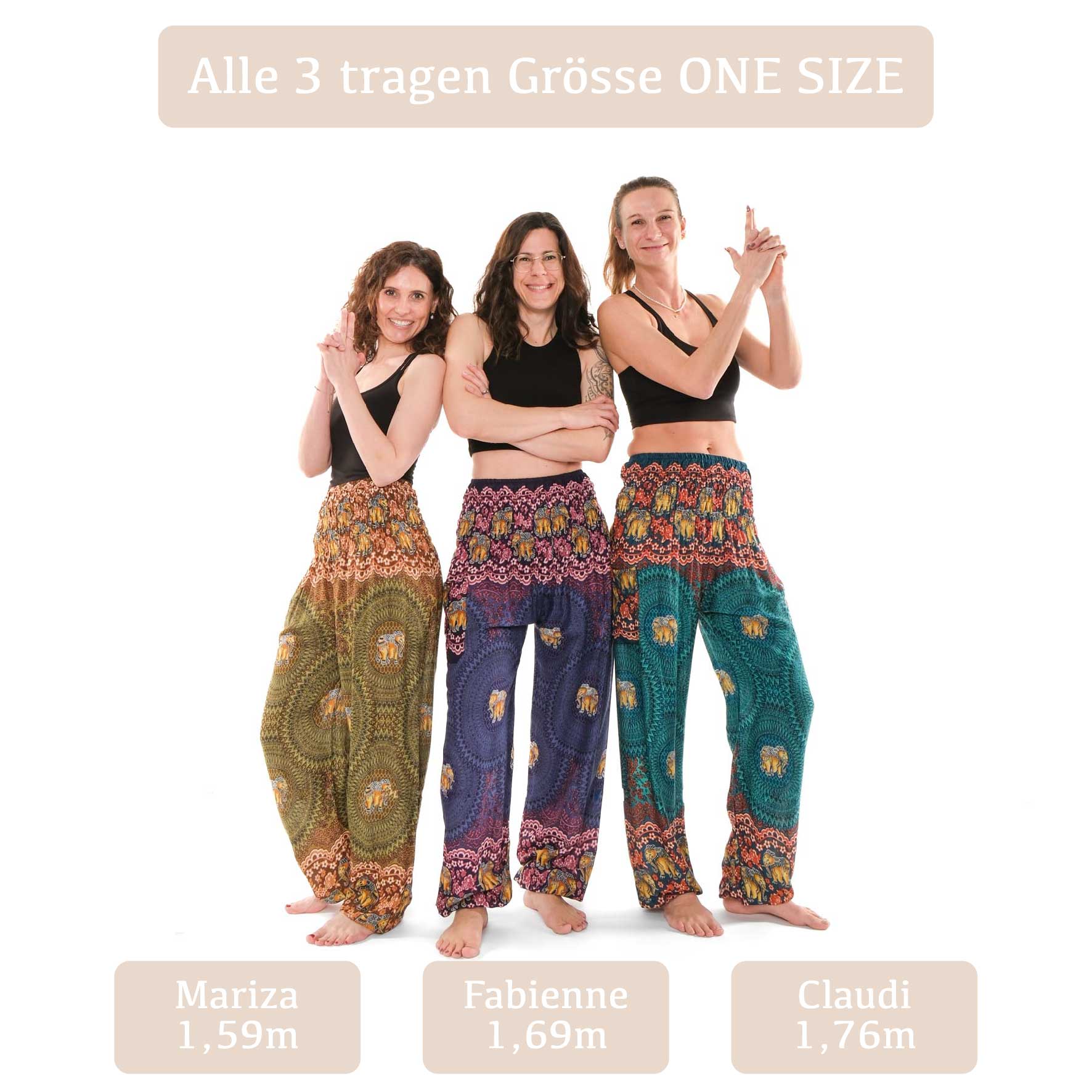 Pantalon de yoga harem éléphant