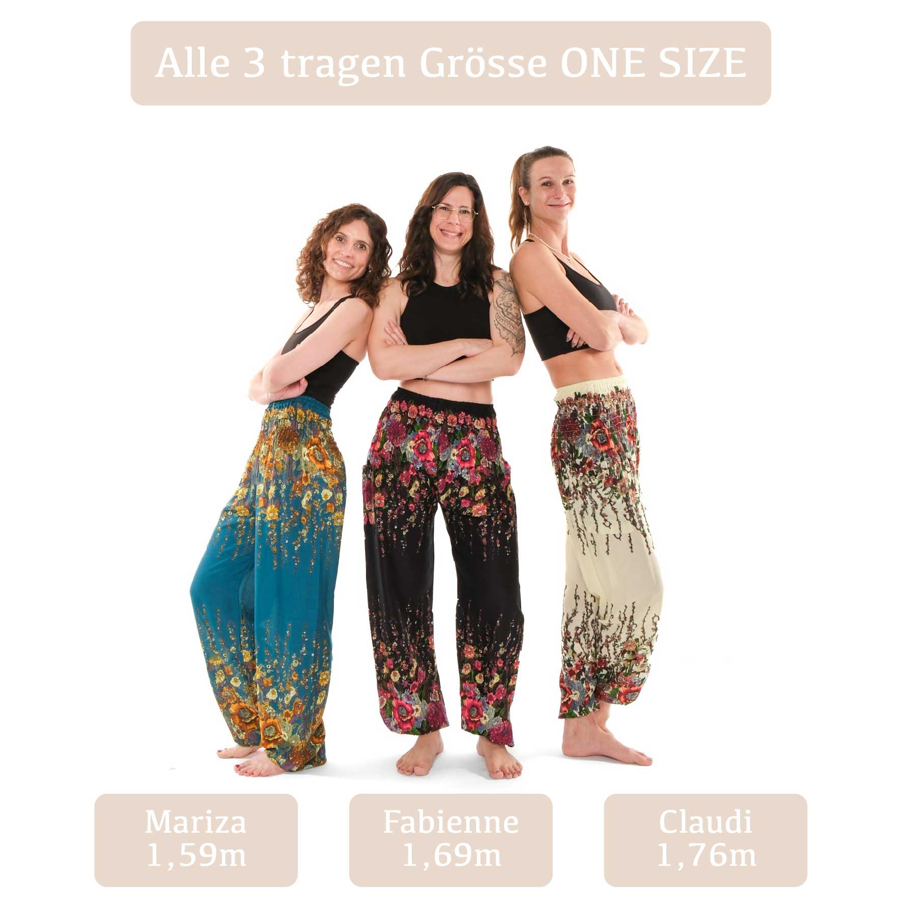 Pantalon de yoga harem Flower