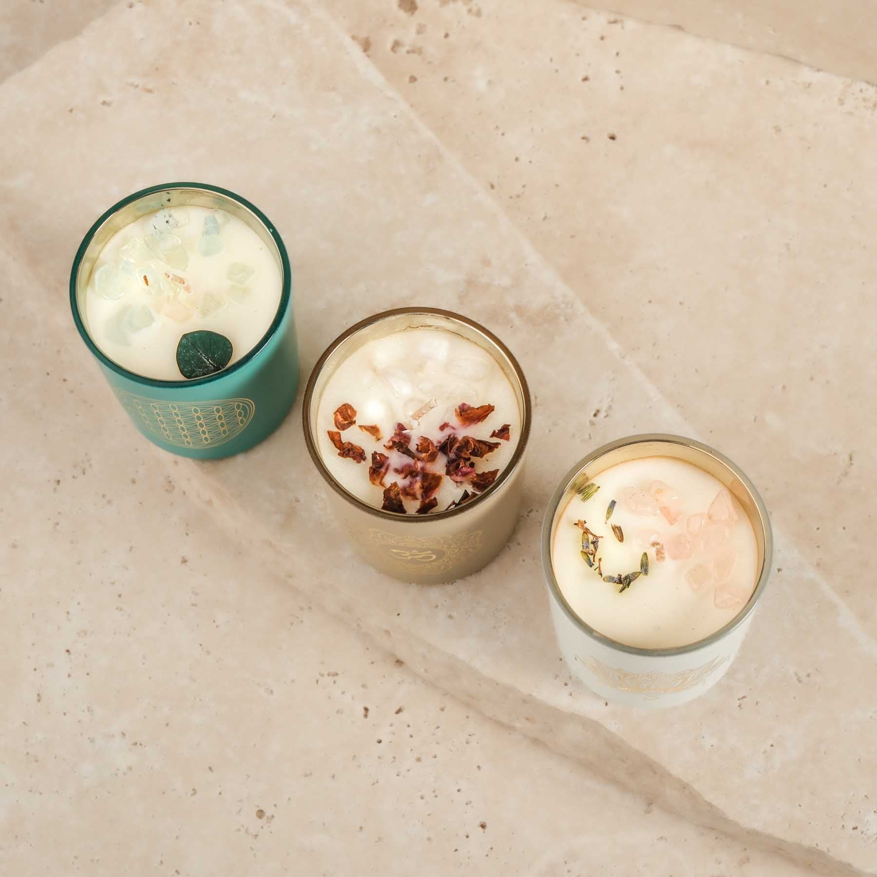 Set de 3 bougies parfumées - Boîte cadeau