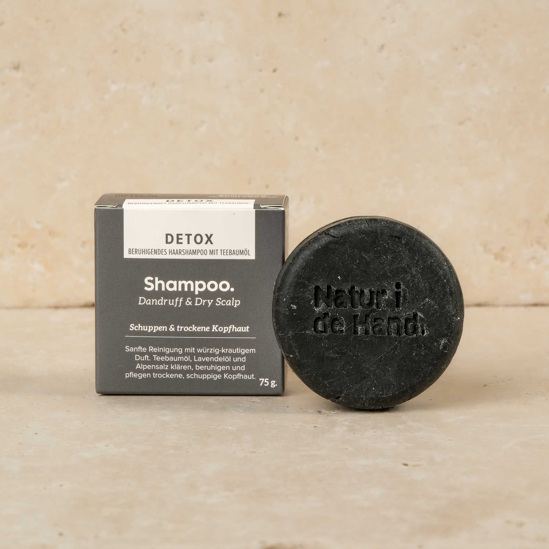 Savon pour les cheveux - Shampoo Bar - Detox pour un lavage parfait des cheveux. Fabriqué en Suisse.
