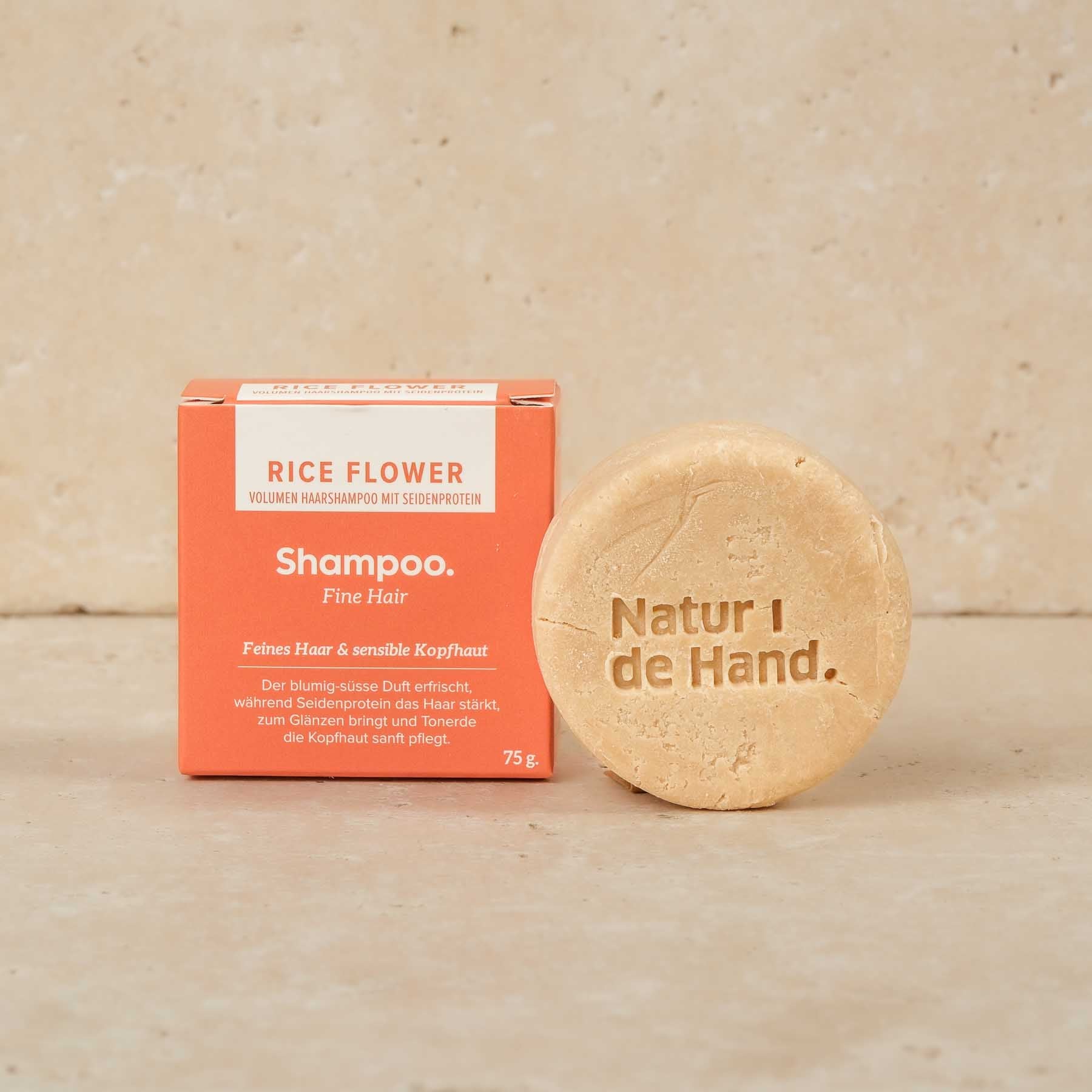 Savon solide pour les cheveux , zero waste - Shampoo Bar - Rice Flower