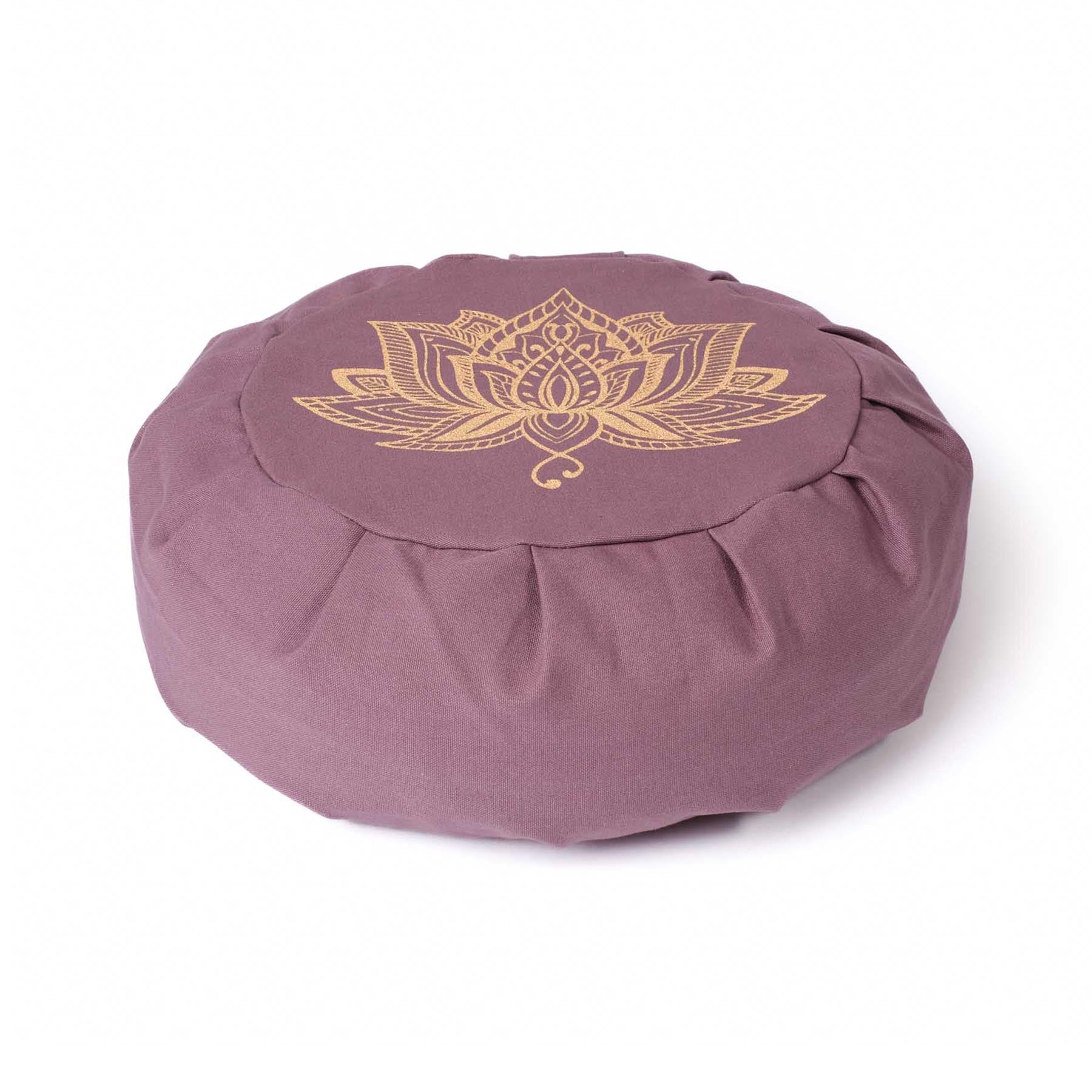 Coussin de méditation Zafu Lotus lavande