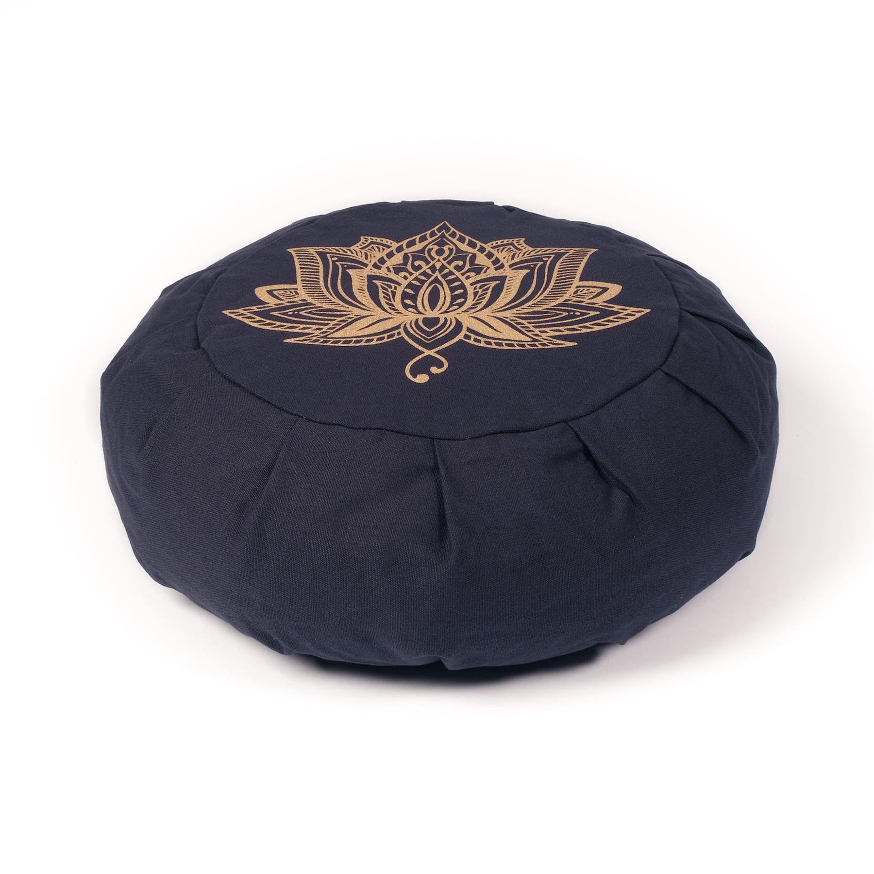 Coussin de méditation Zafu Lotus navy