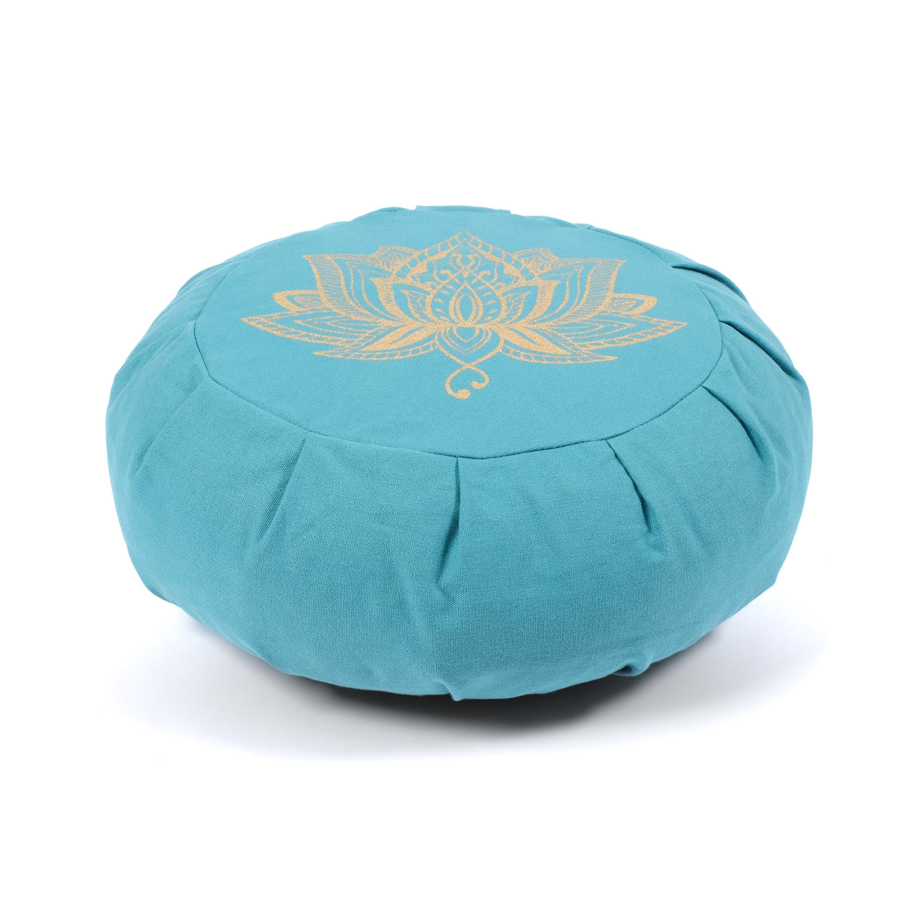 Coussin de méditation Zafu Lotus turquoise