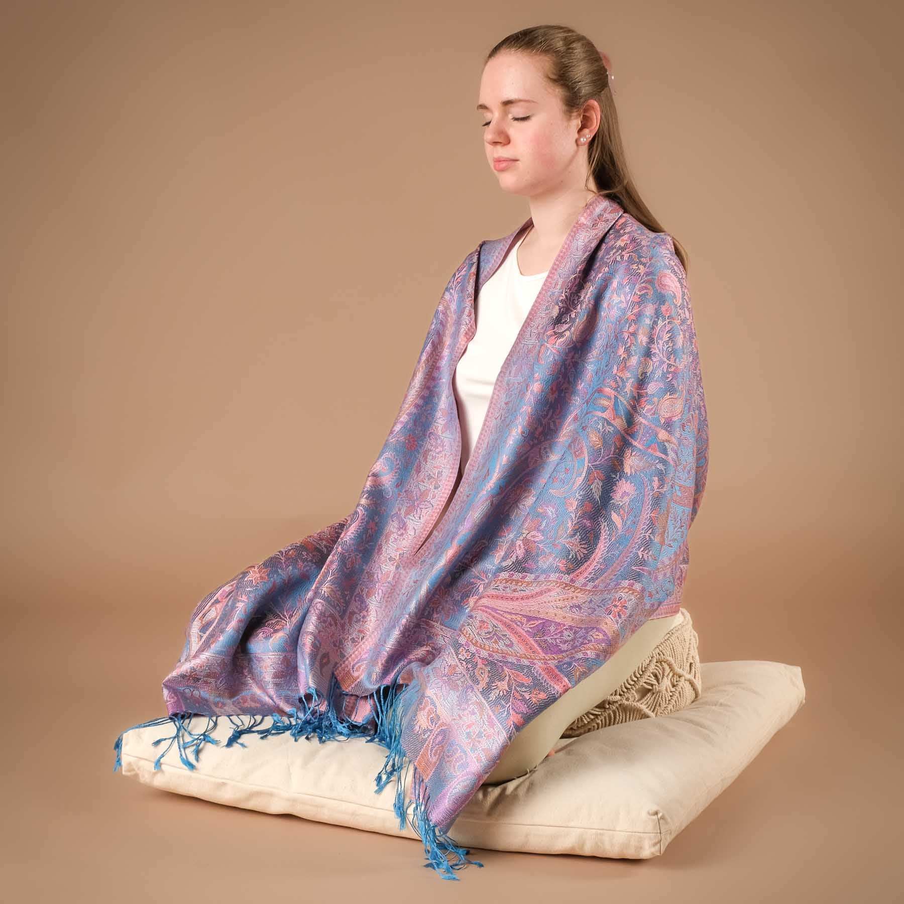 Châle de méditation soie Gloria