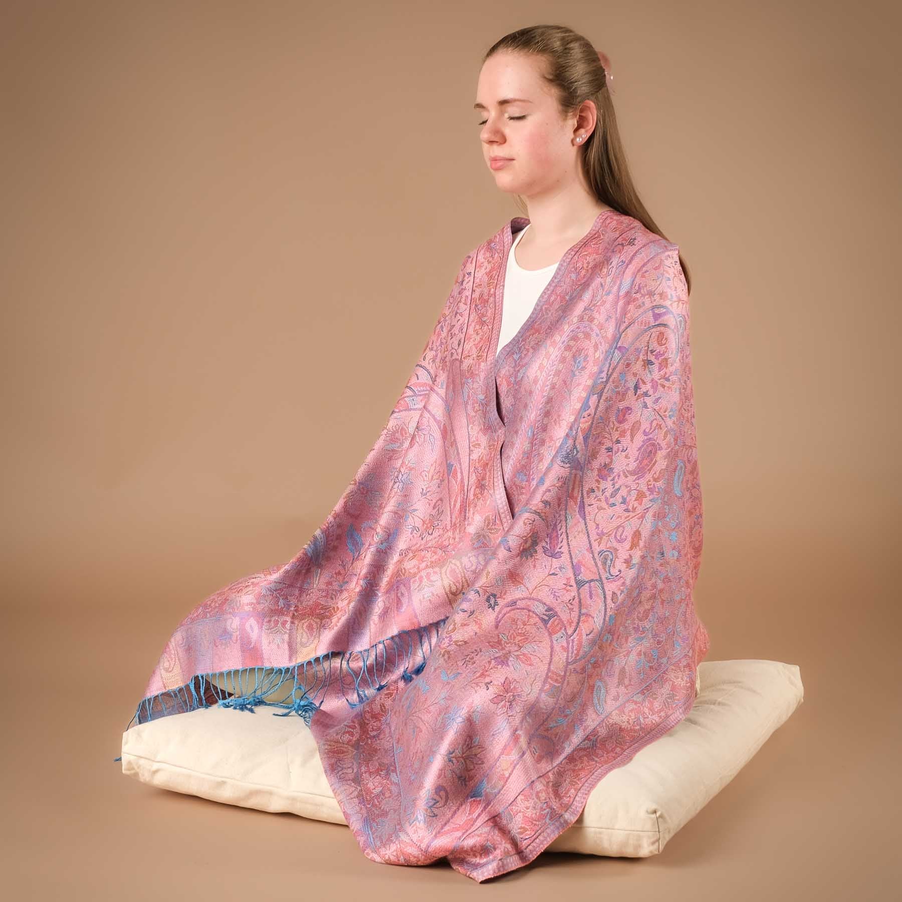 Châle de méditation soie Gloria