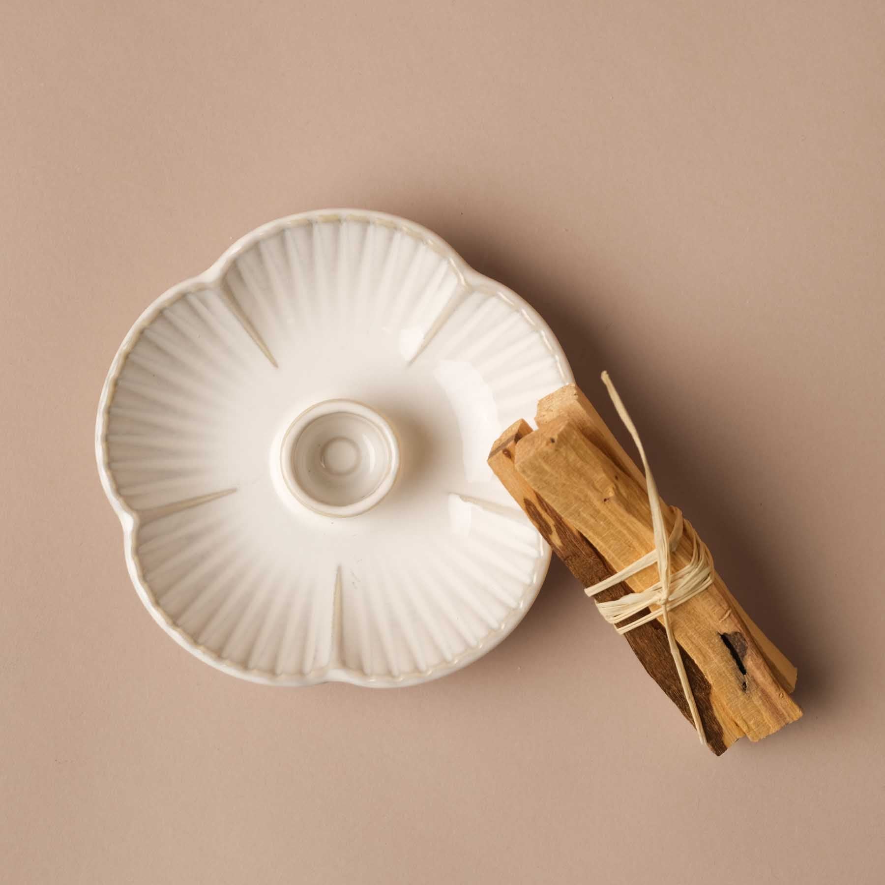 Palo Santo support céramique beige