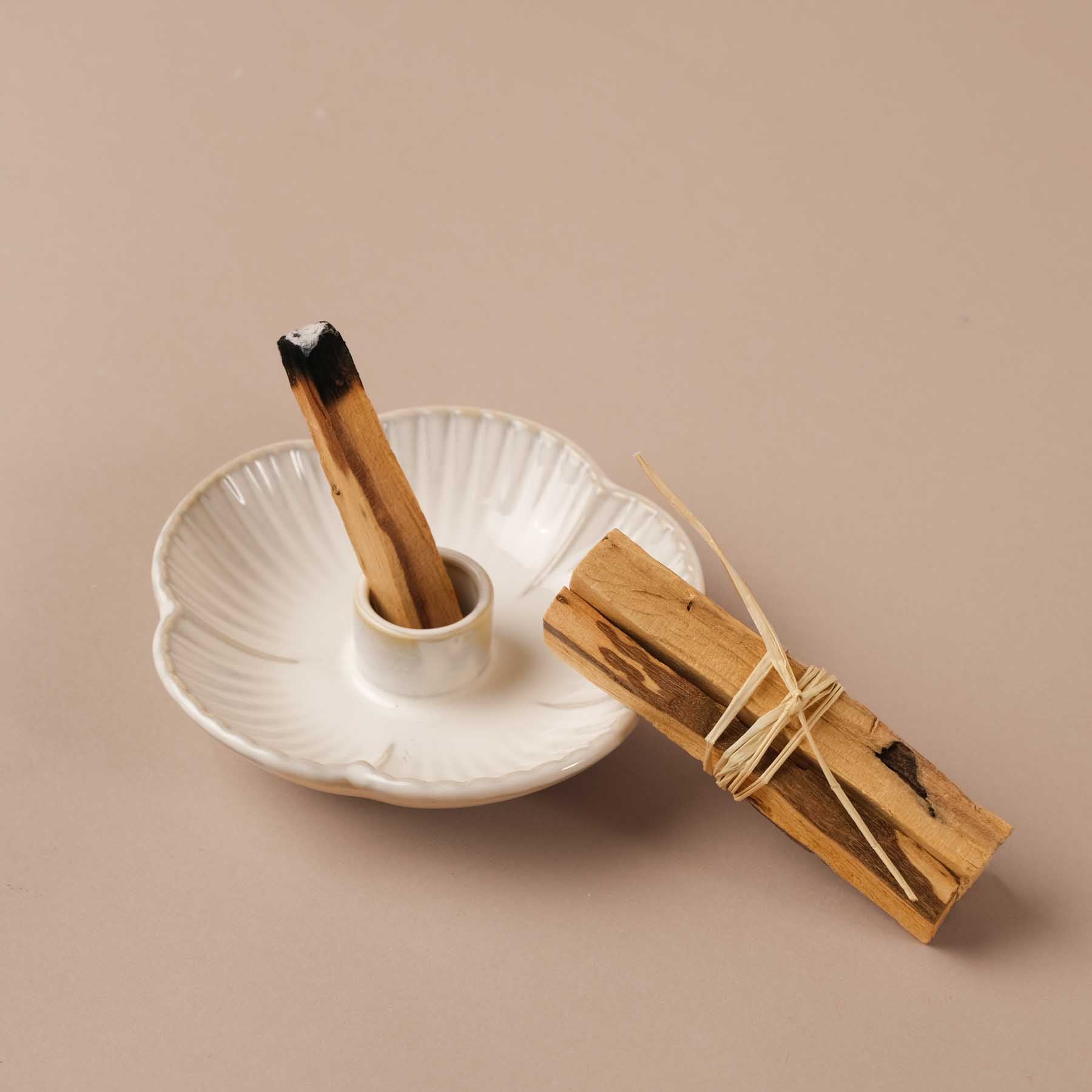 Palo Santo support céramique beige
