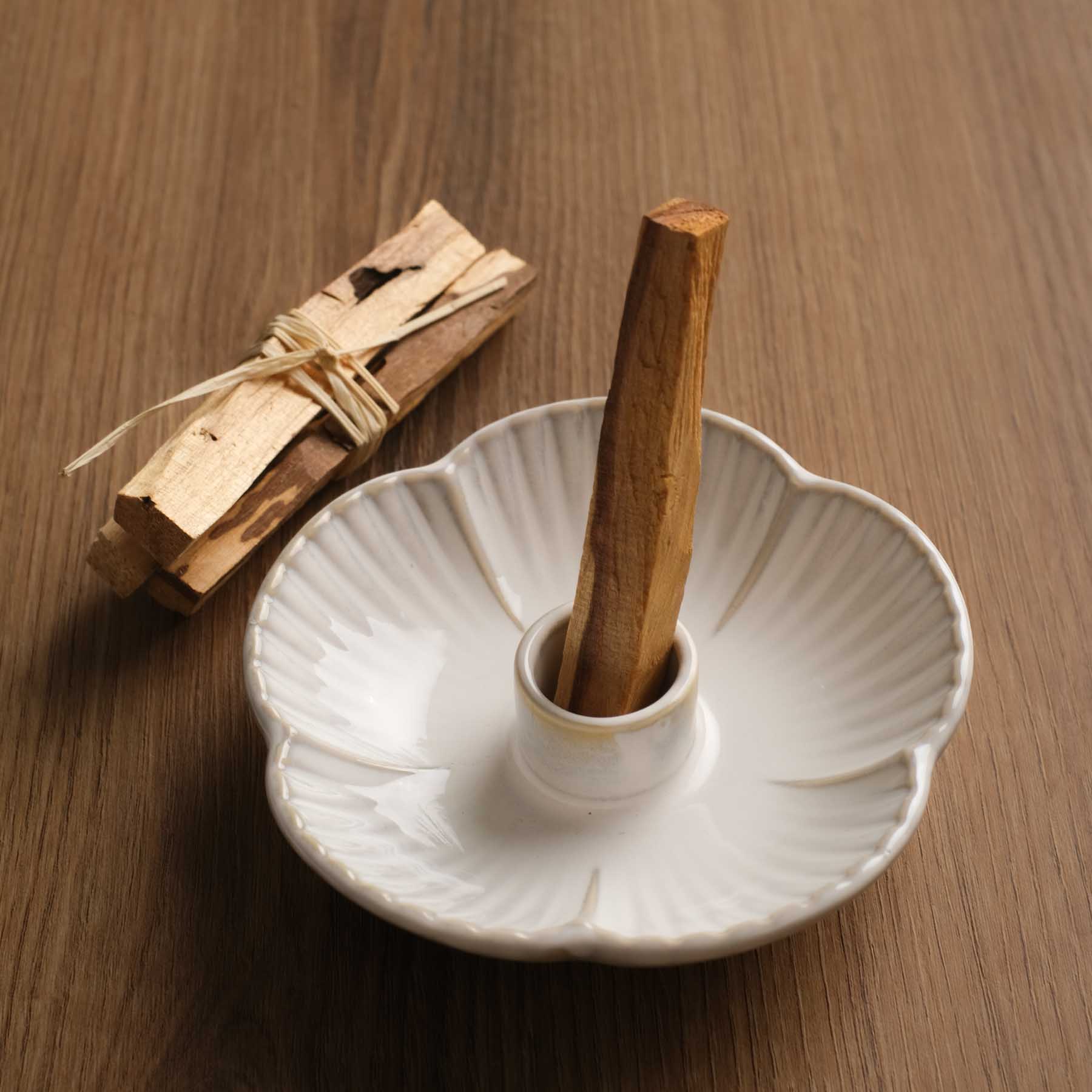 Palo Santo support céramique beige