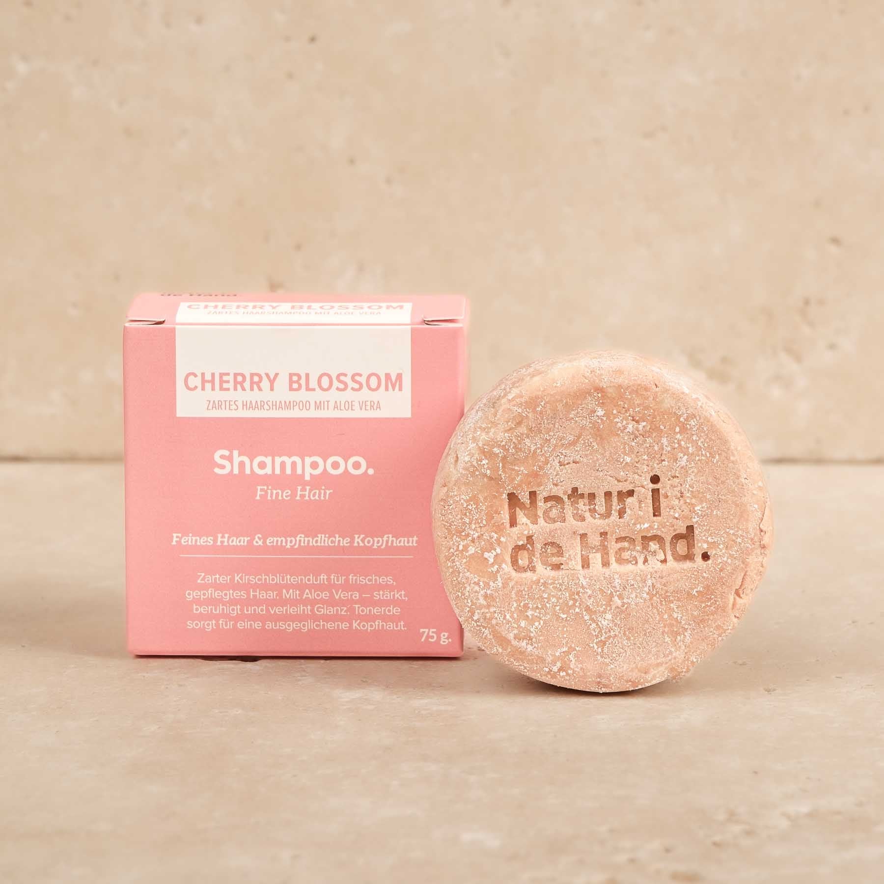 Savon solide pour les cheveux - Shampoo Bar - Cherry Blossom - fabriqué en Suisse