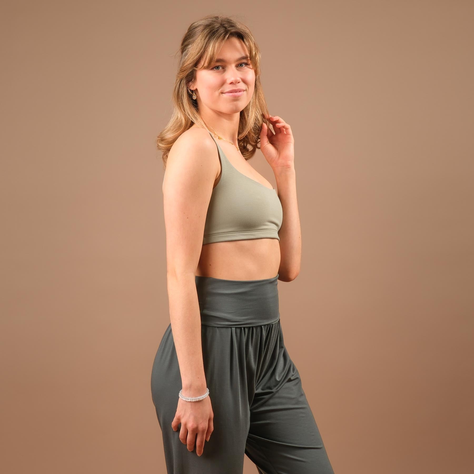 Yoga Bra Comfy Swiss made jade-vert