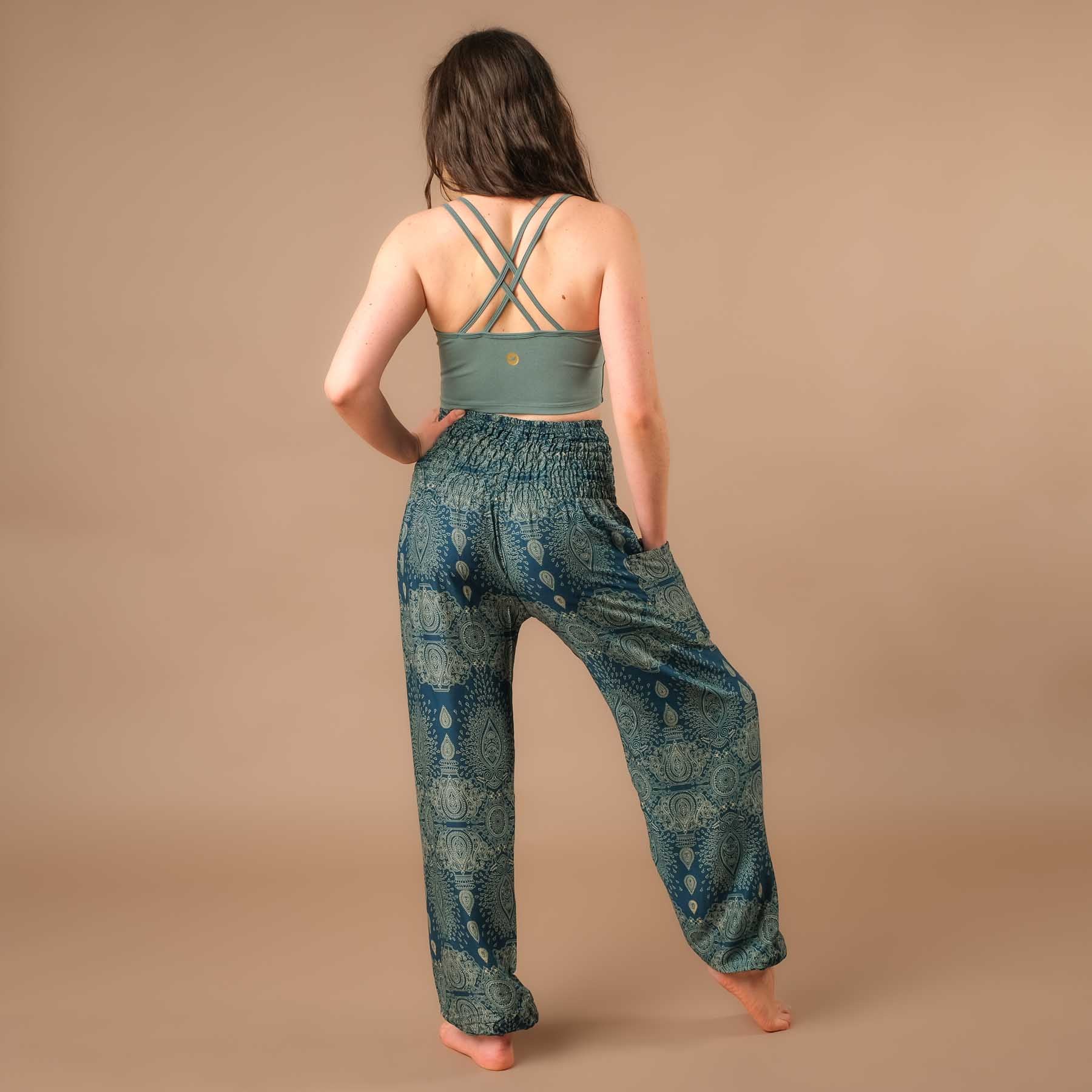 Pantalon de yoga harem Dream pétrole