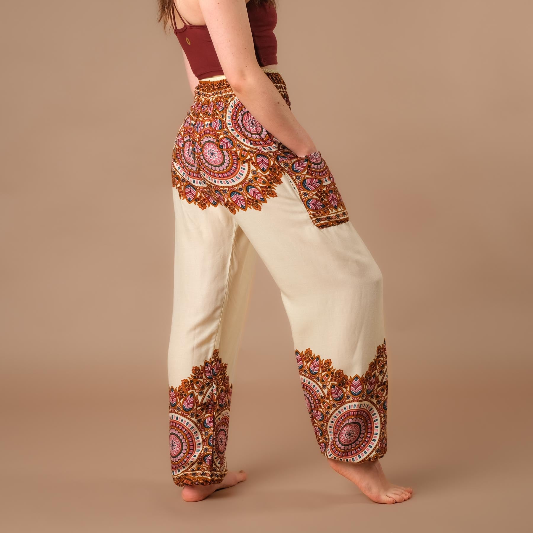 Pantalon de yoga harem Jaipur Boho Pants écru