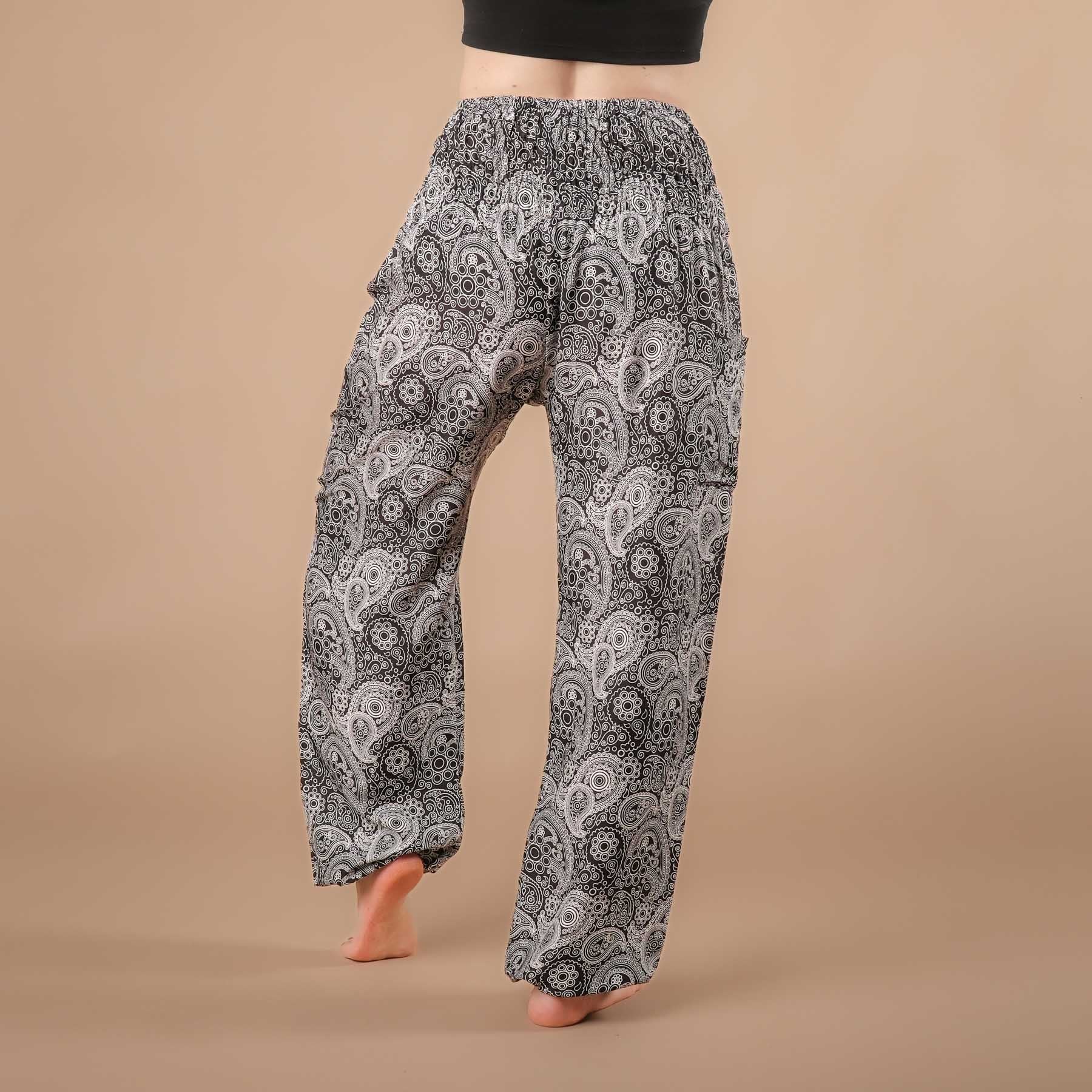 Pantalon de yoga harem YingYang noir