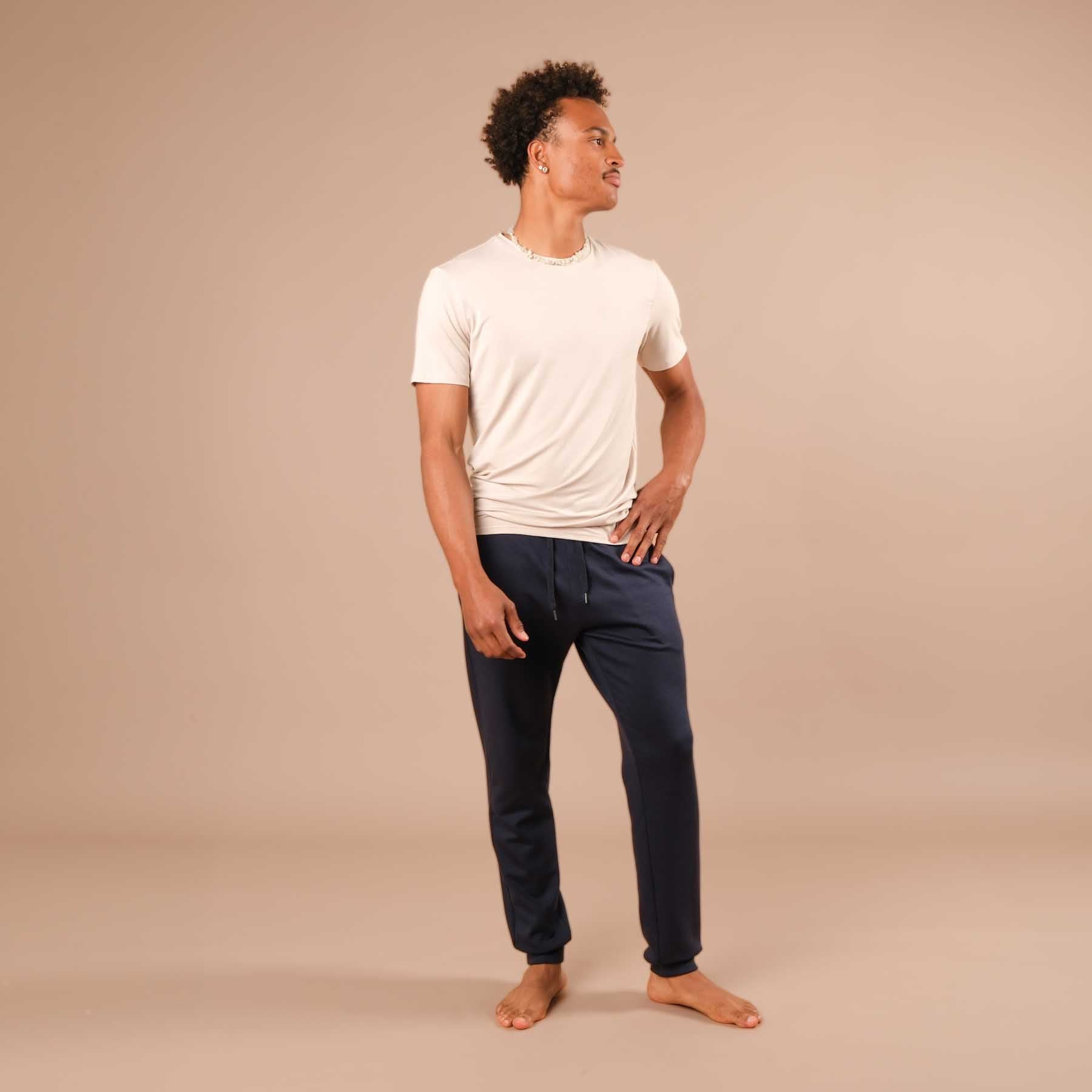 Pantalon de yoga et de jogging pour hommes Sweatpants navy